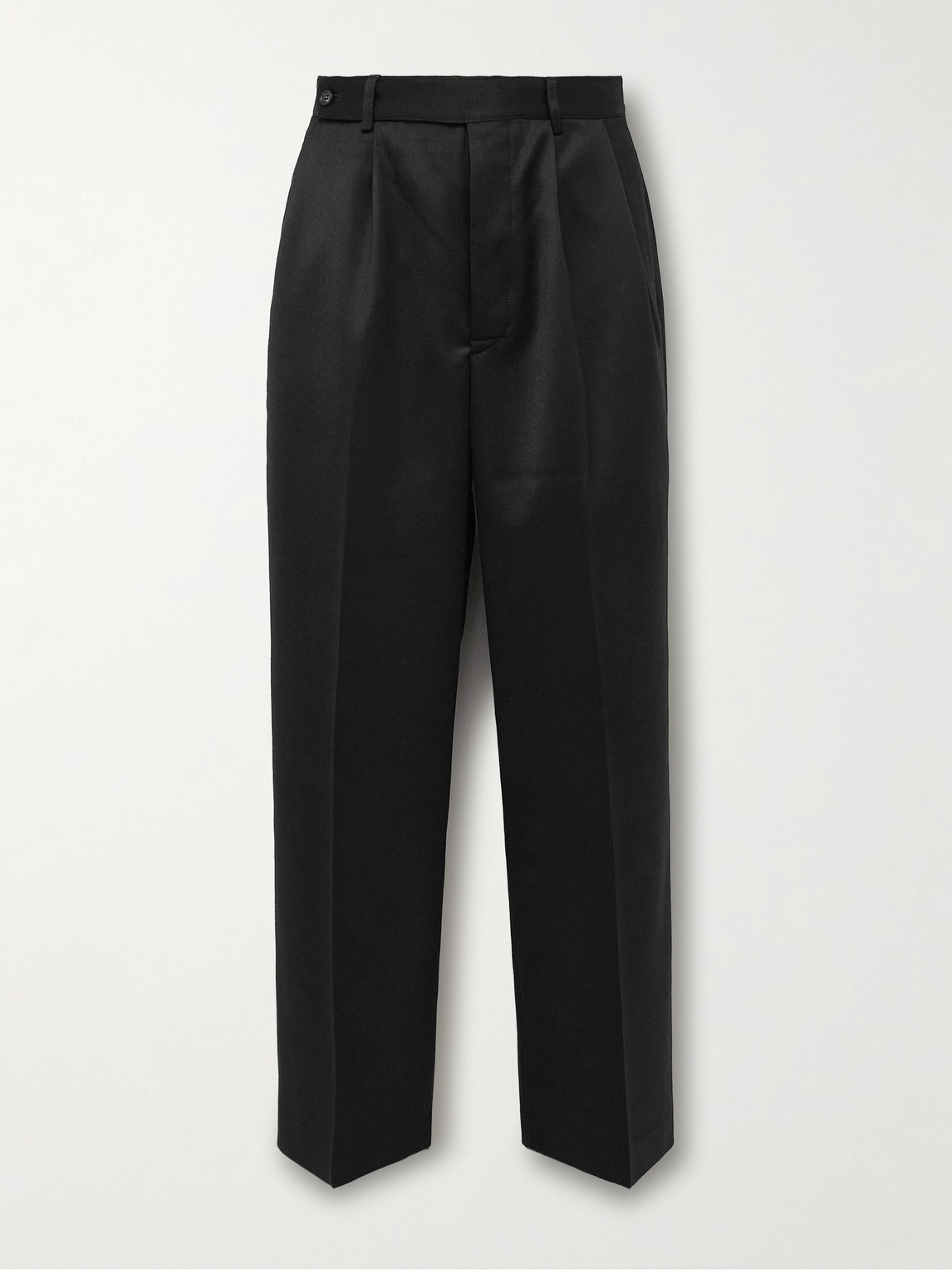BODE McNab Straight-Leg Pleated Wool Barathea Tuxedo Trousers - Men
