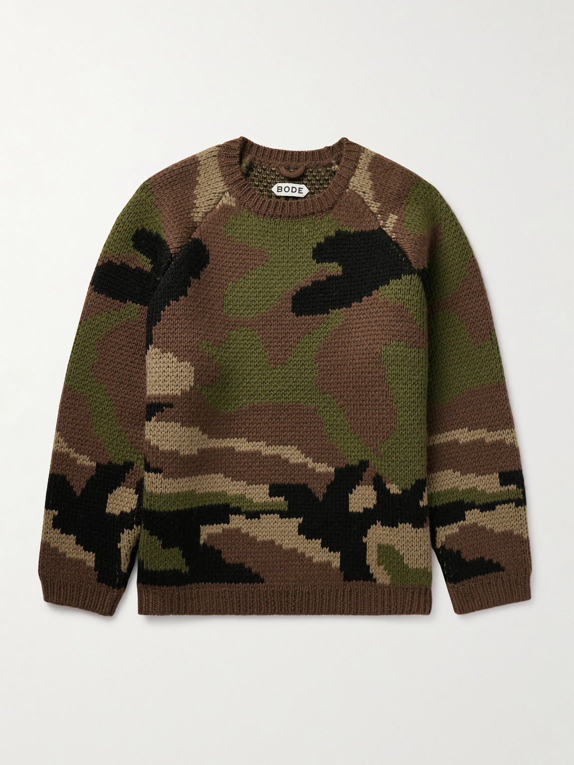 BODE Camouflage Merino Wool weater - Men