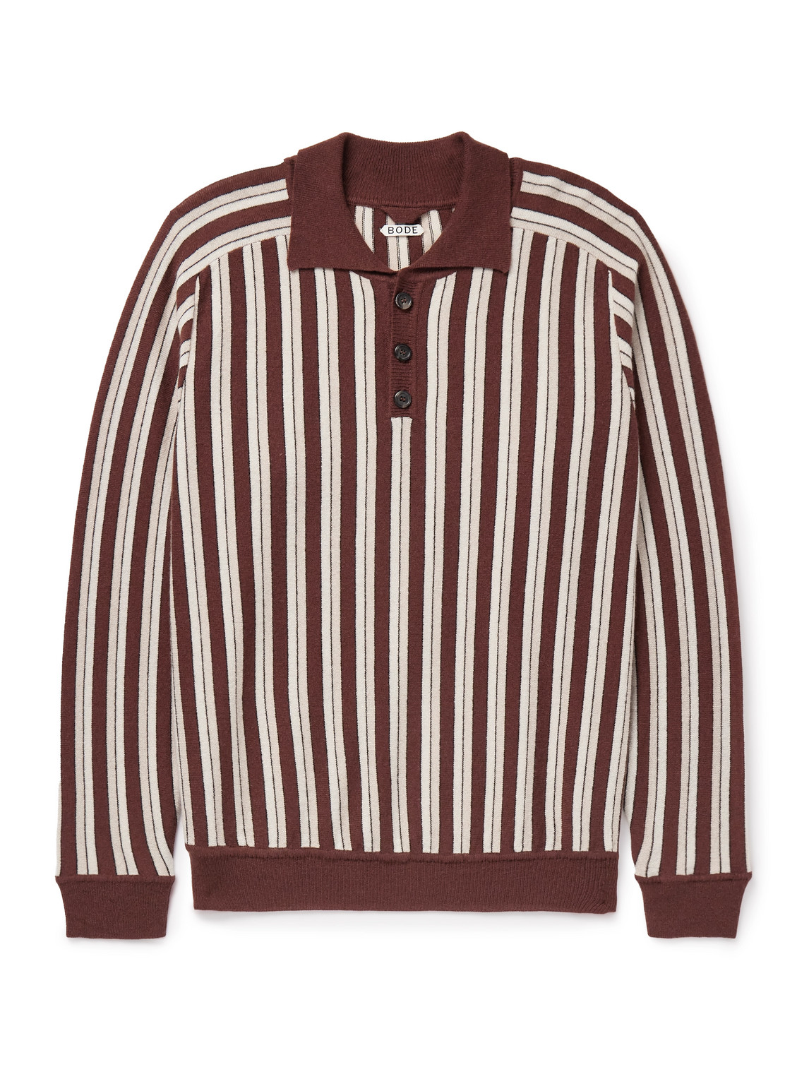 Bode Wool And Cashmere Blend Pul In Brown