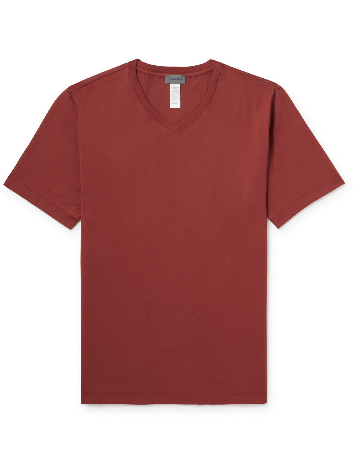 Hanro Living Cotton-jersey T-shirt In Red