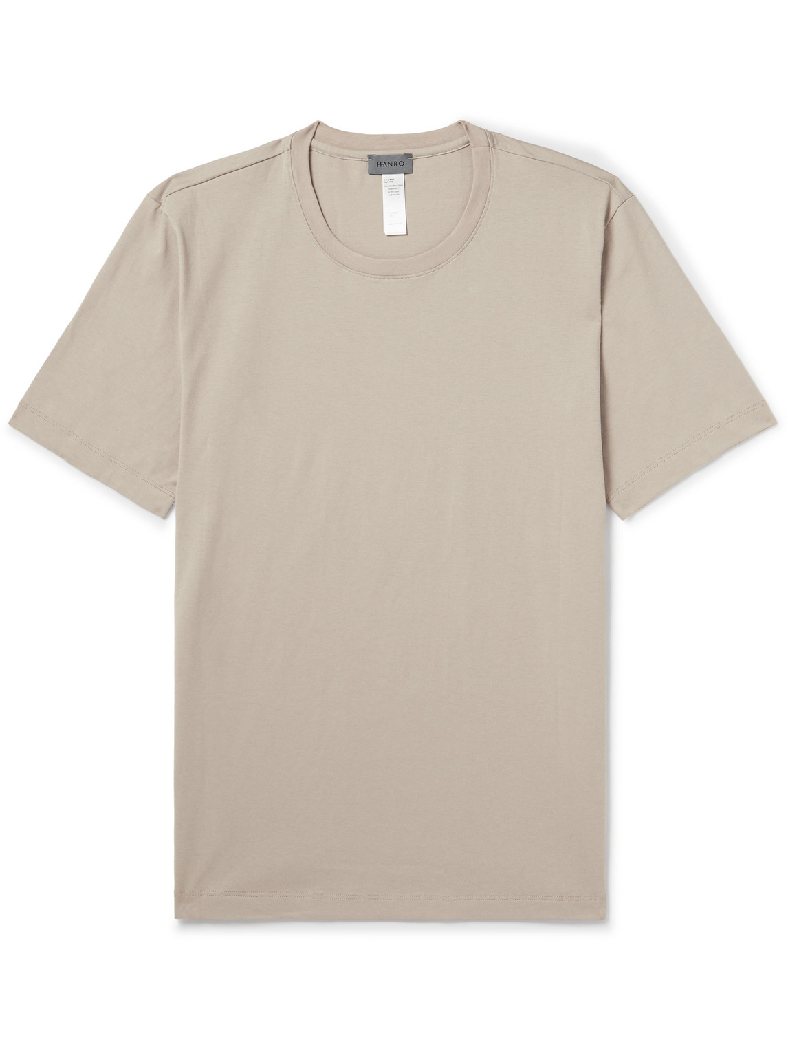 Hanro Living Cotton-jersey T-shirt In Neutrals