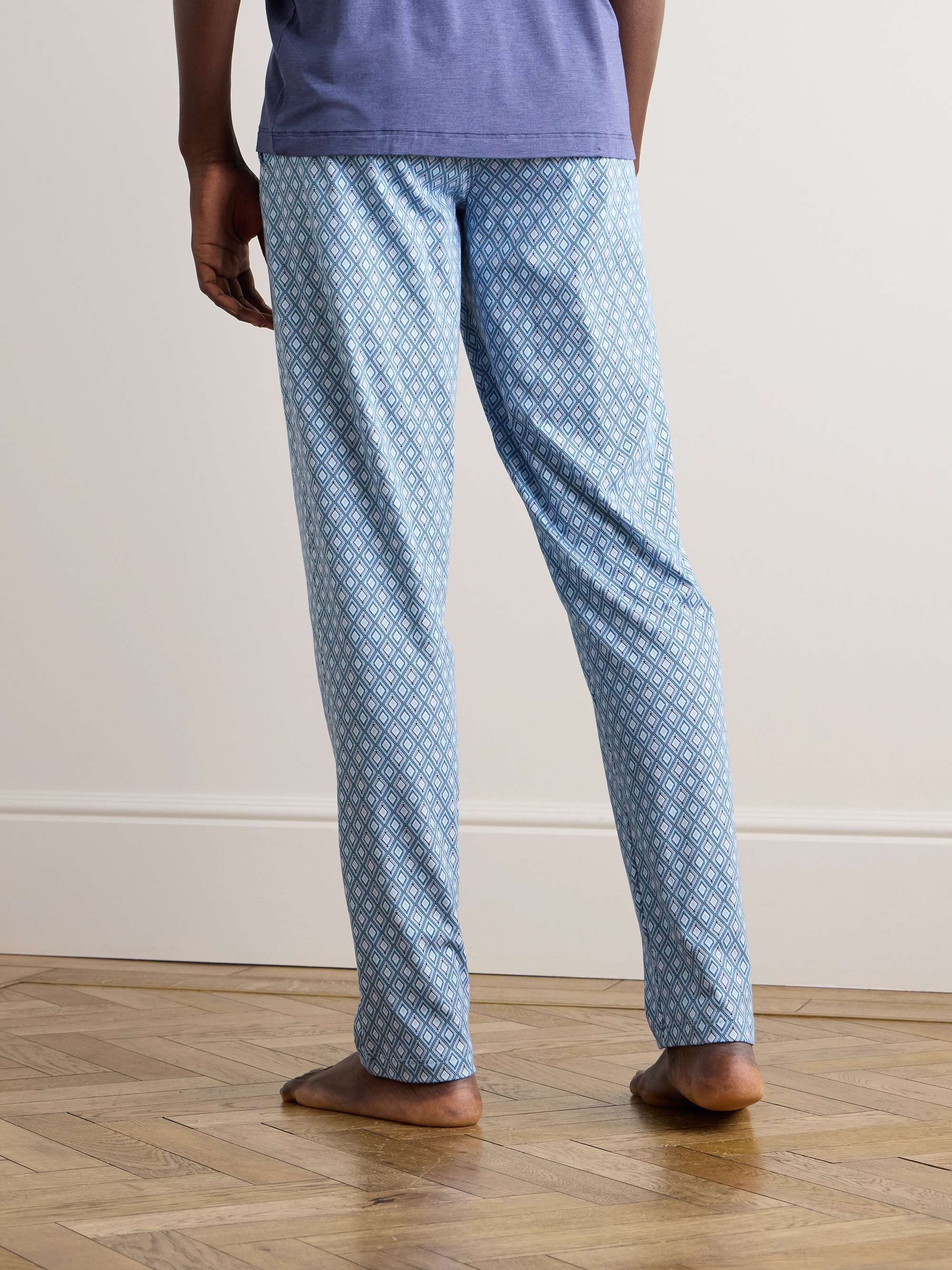 HANRO Night & Day Printed Cotton-Jersey Pyjama Trousers