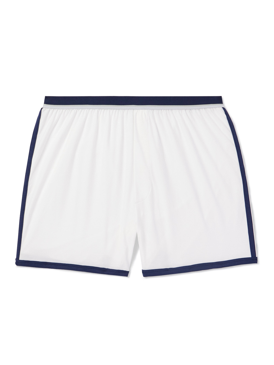 Hanro Pierre Stretch-cotton And Tencel™ Modal-blend Boxer Shorts In White