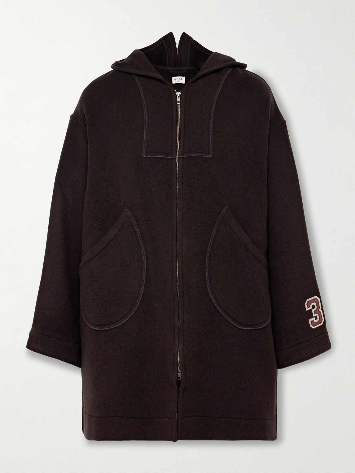 Bode Brown Sideline Coat In Brown