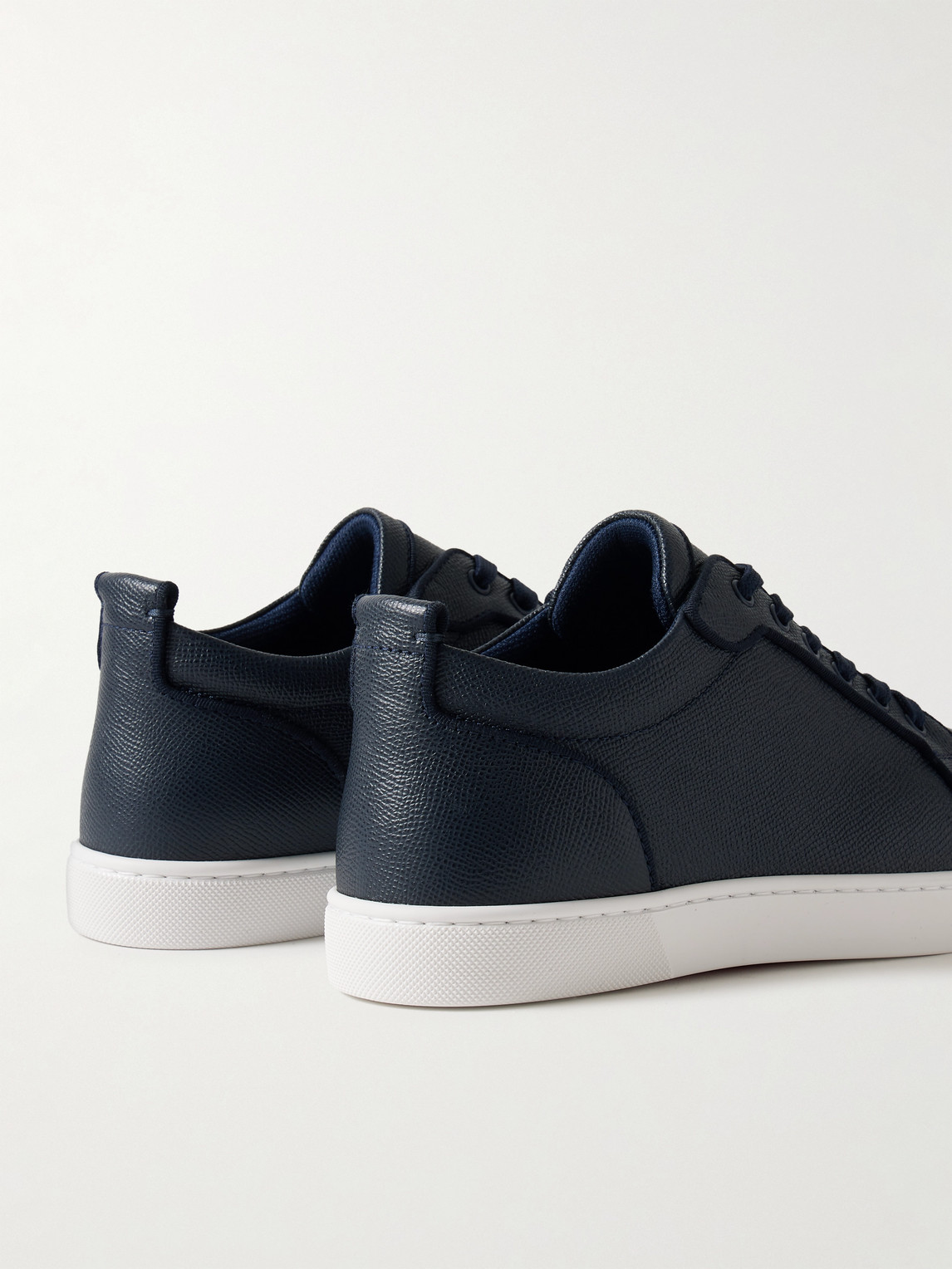 Christian Louboutin Rantulow Orlato Cross-grain Leather Sneakers In Blue