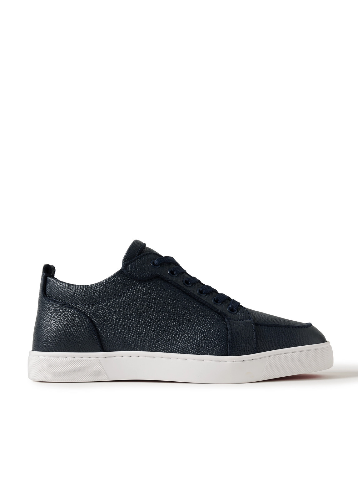 Christian Louboutin Rantulow Orlato Cross-grain Leather Sneakers In Blue