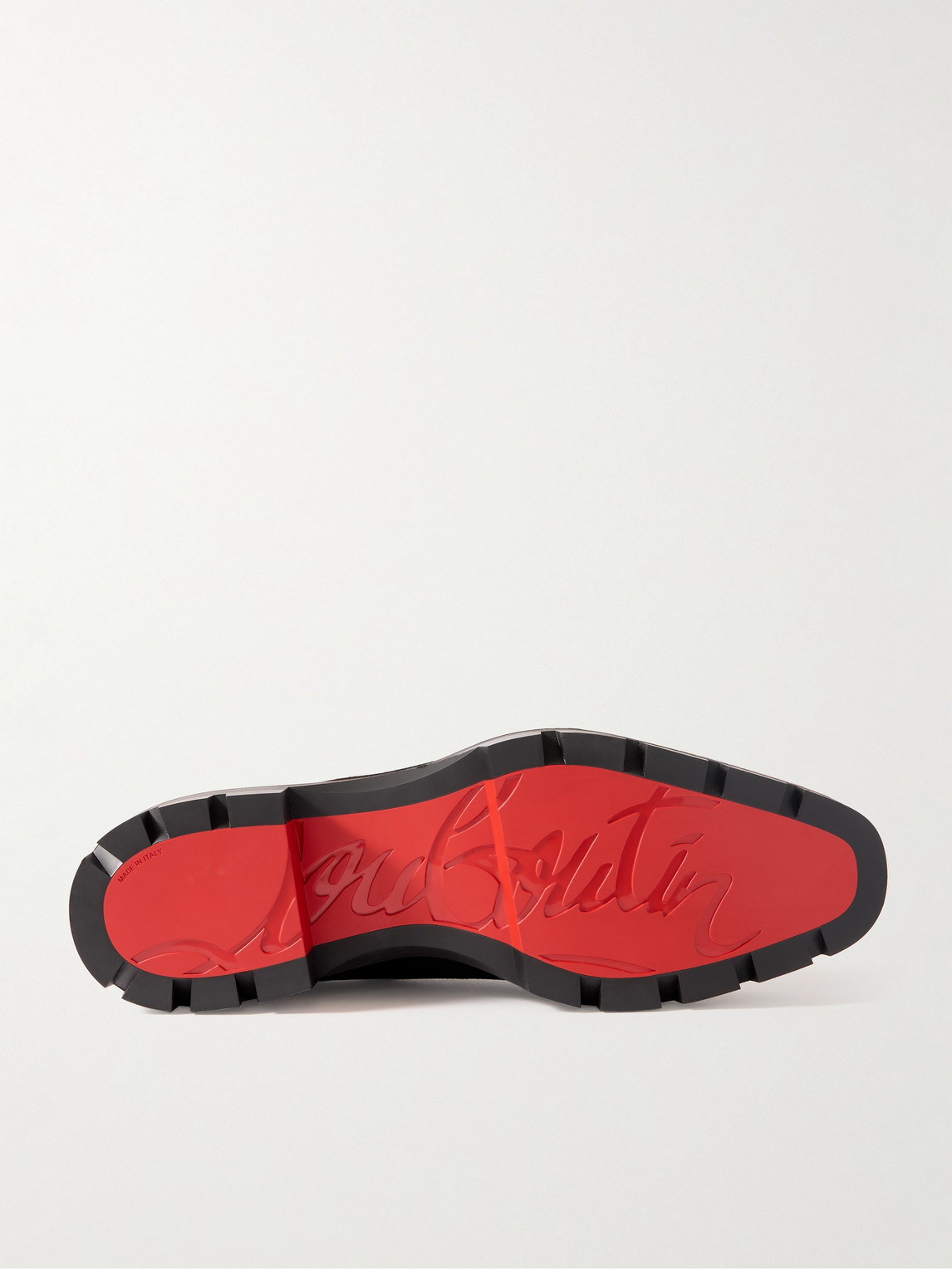 Christian Louboutin Alpinosol Suede Chelsea Boots In Black