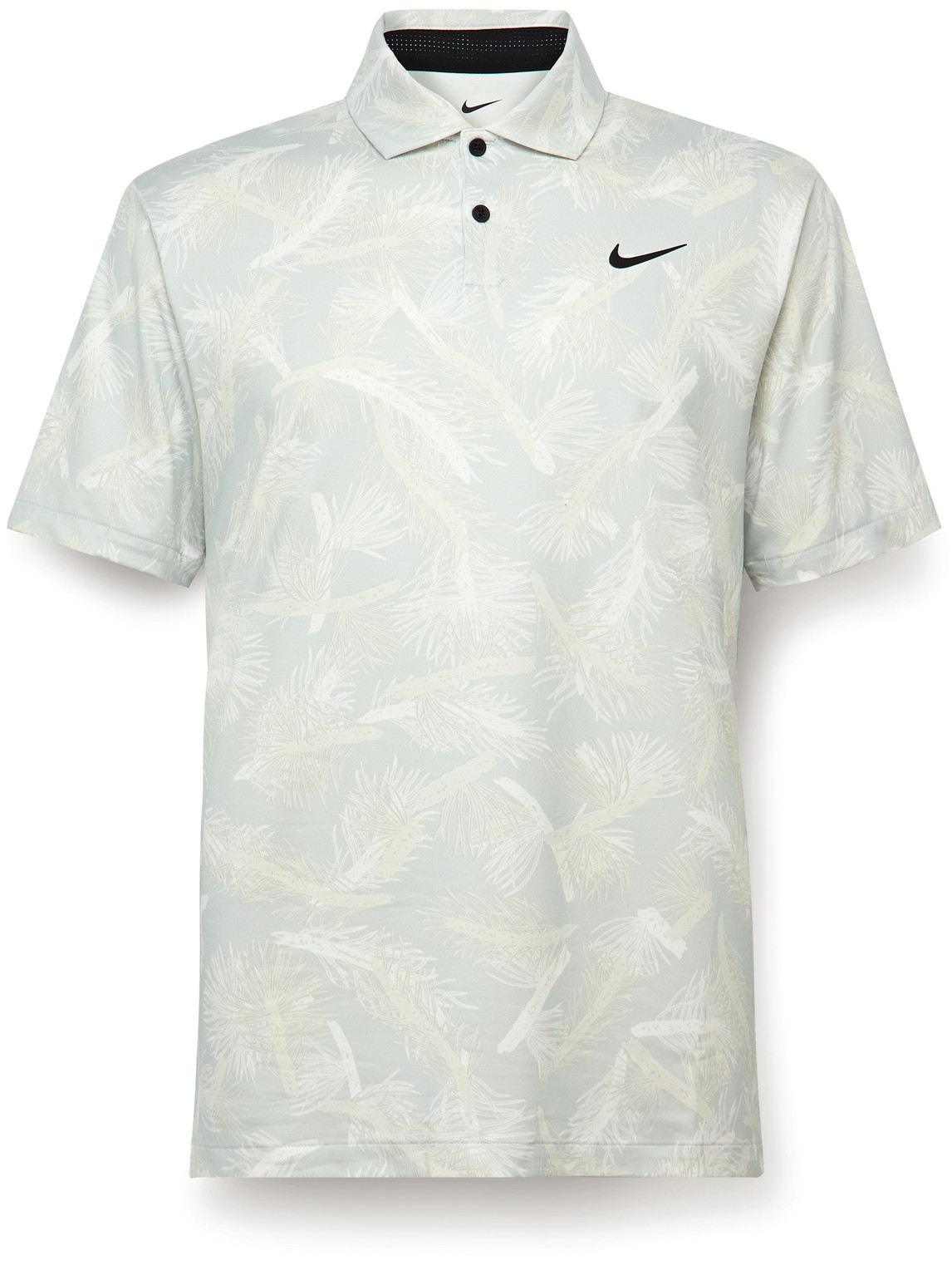 Nike Tour Printed Dri-fit Golf Polo Shirt In Gray