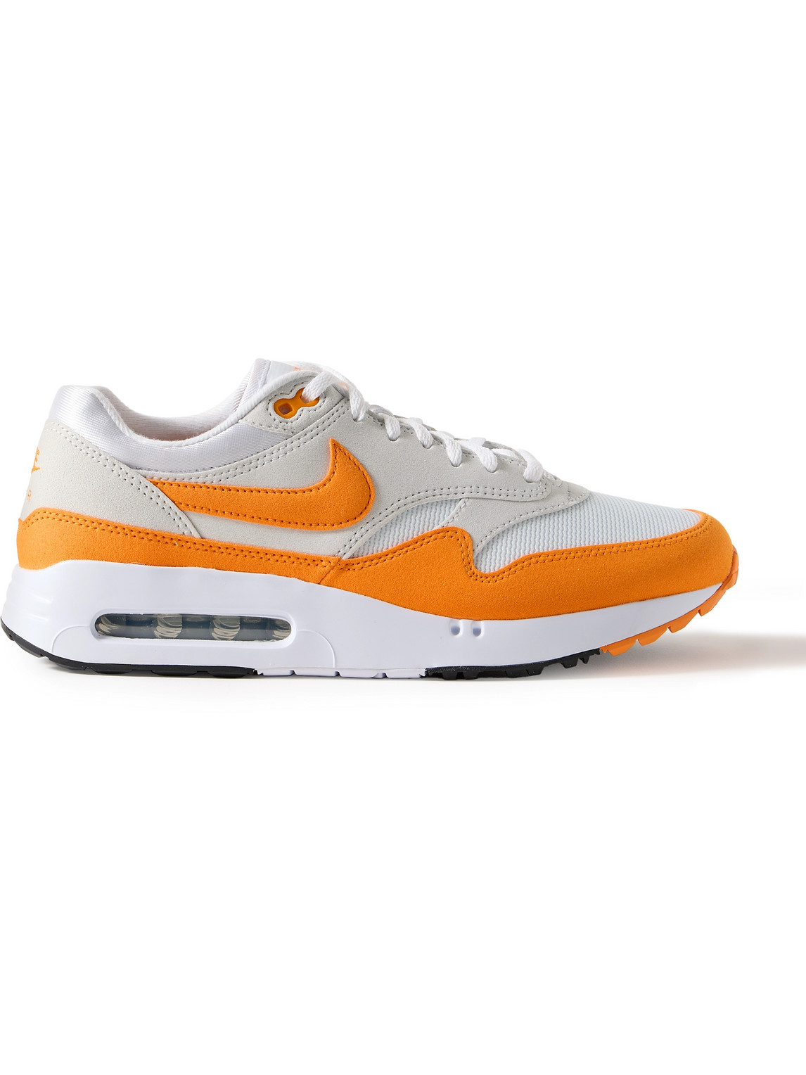 Shop Nike Air Max 1 '86 Og G Suede And Mesh Golf Sneakers In Orange