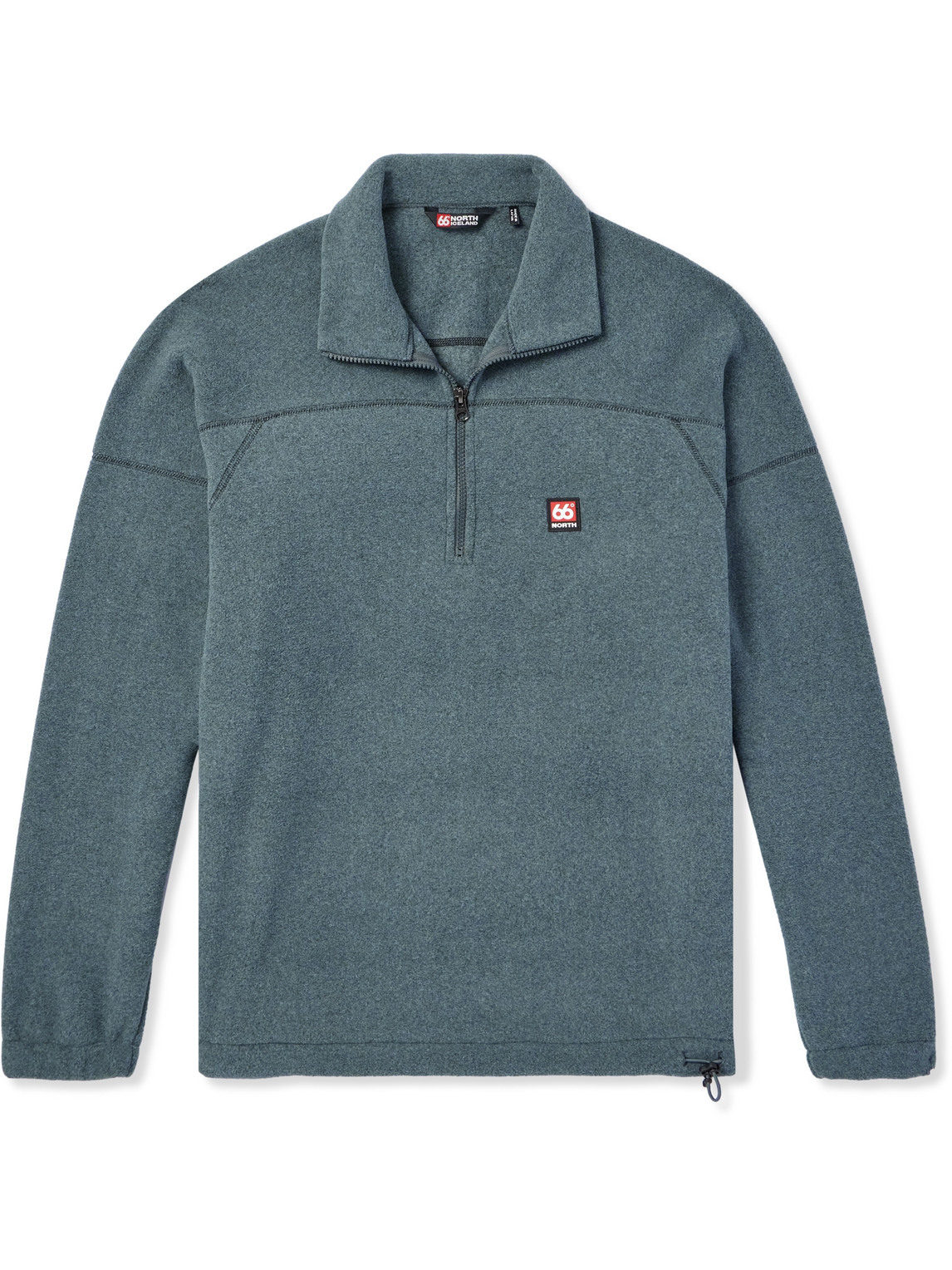 66 North Esja Logo-Appliquéd Fleece Half-Zip Sweatshirt