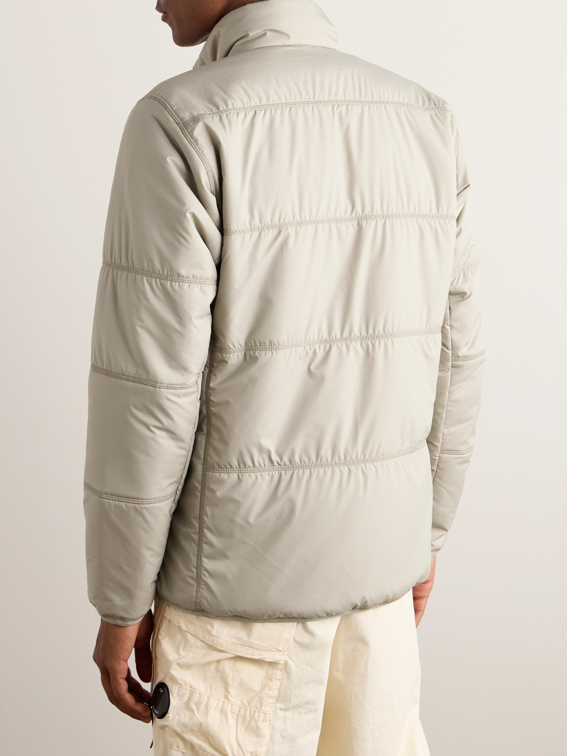 Shop 66 North Vatnajökull Quilted Padded Recycled-shell Jacket In Brown