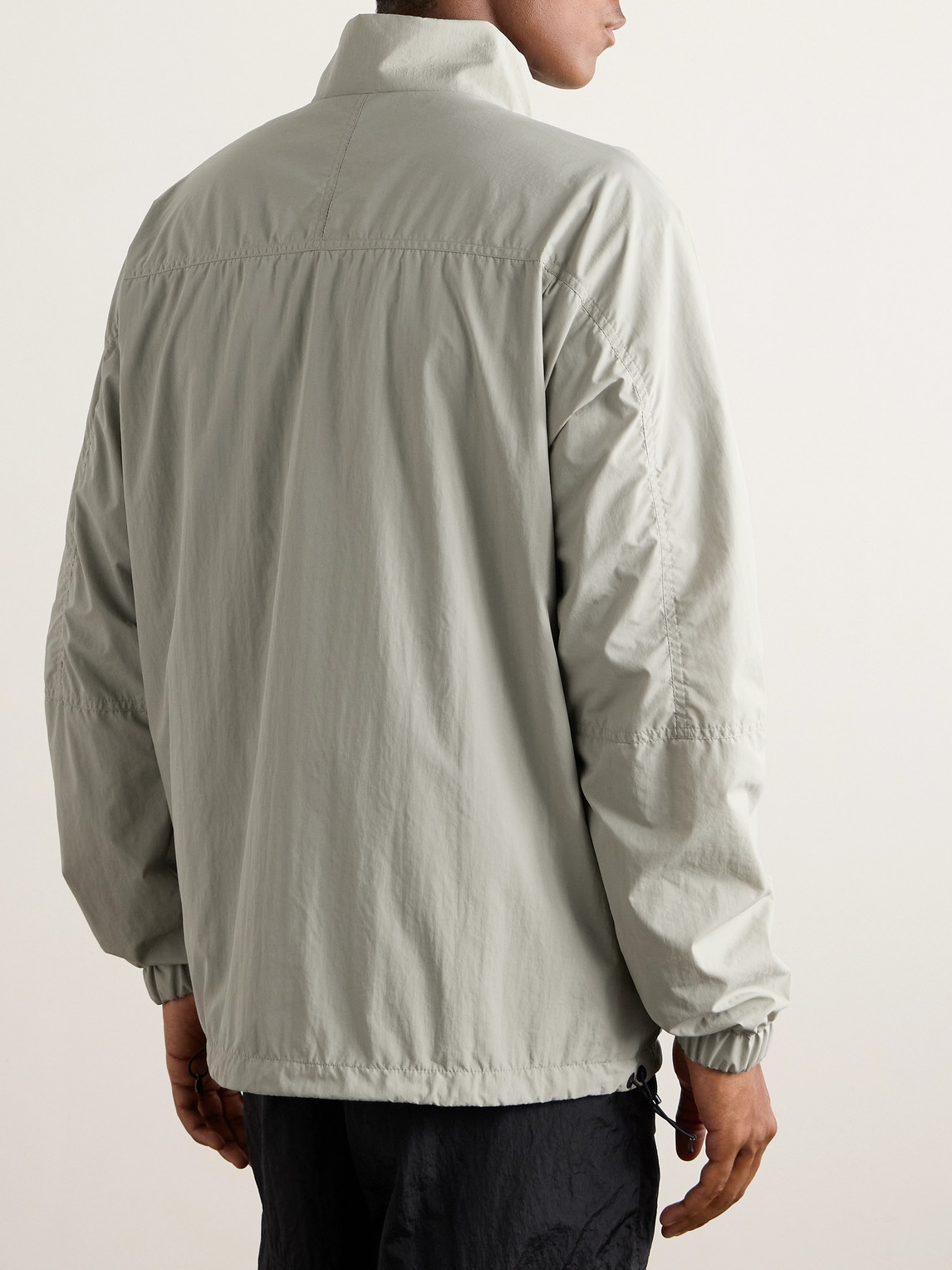 Shop 66 North Laugardalur Logo-embroidered Recycled-shell Anorak In Gray