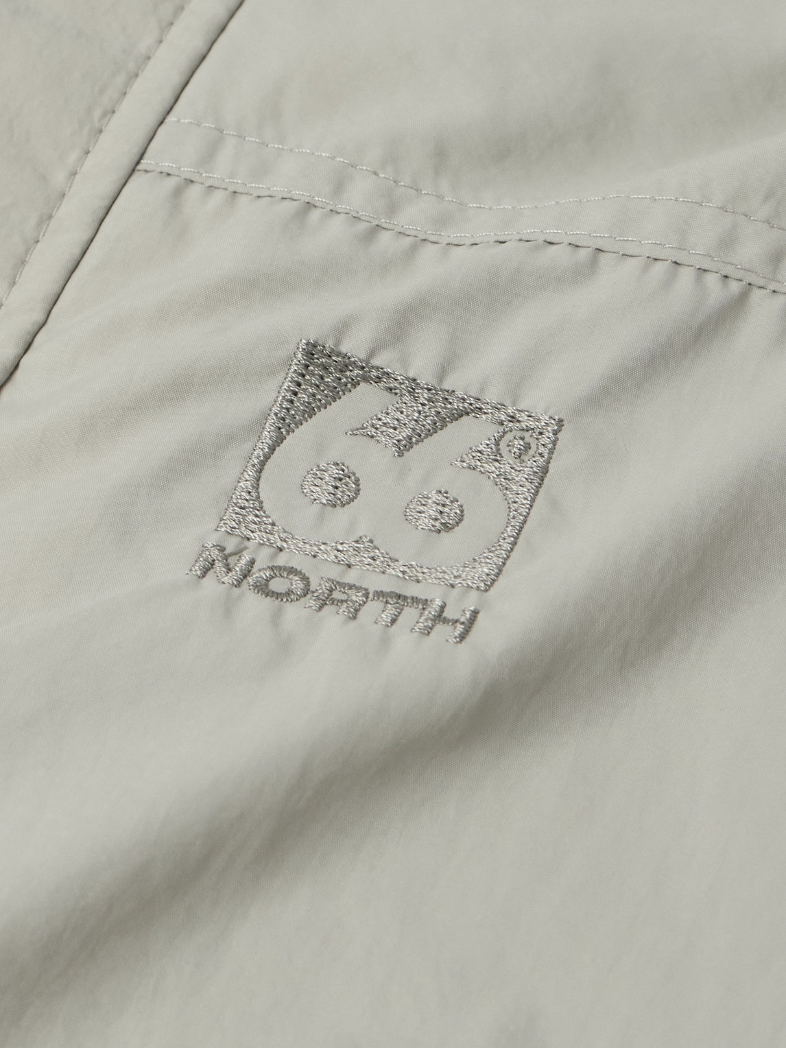 Shop 66 North Laugardalur Logo-embroidered Recycled-shell Anorak In Gray