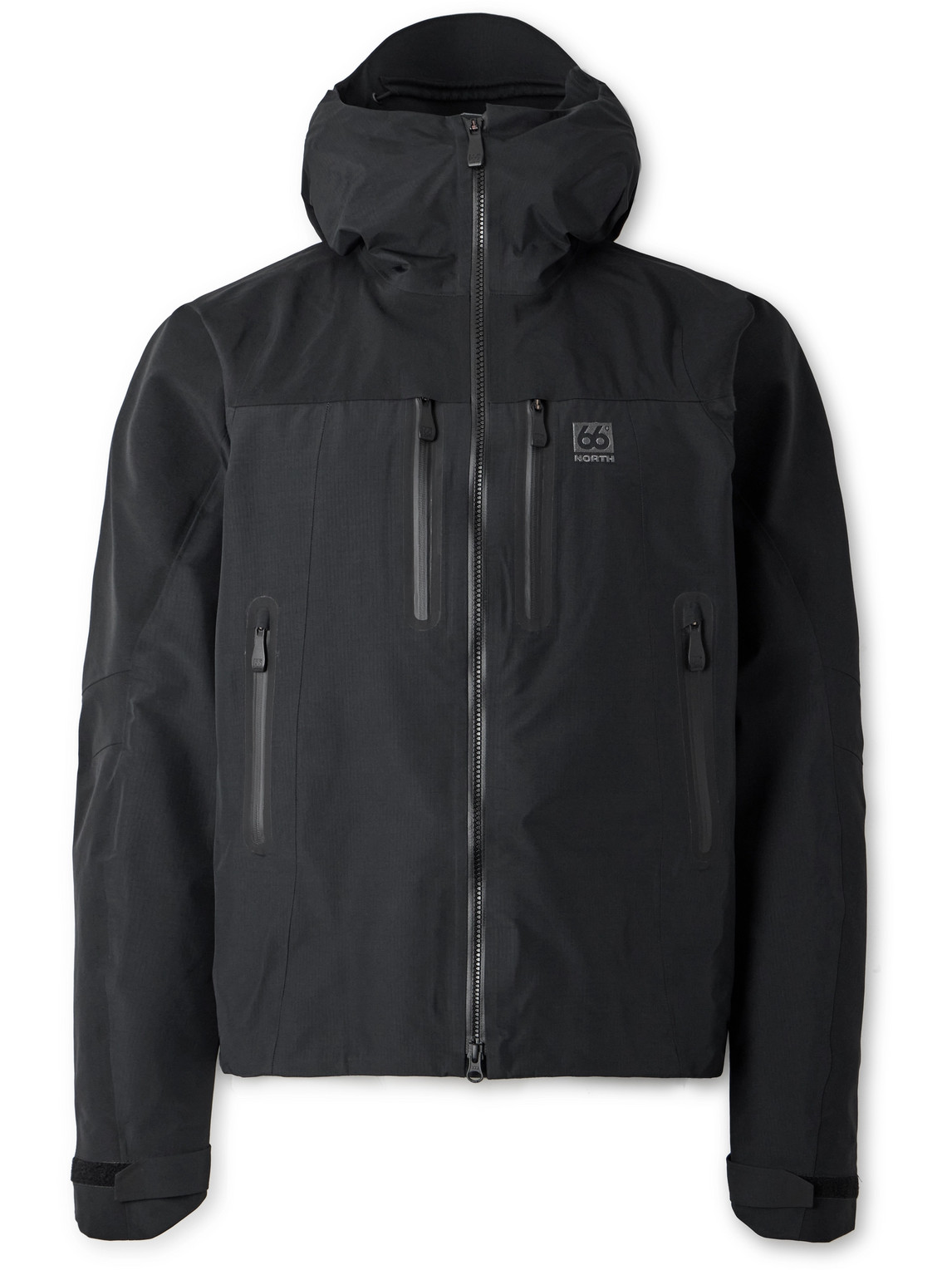 66 North Hornstrandir Gore-tex Pro 3l Hooded Ski Jacket In Black