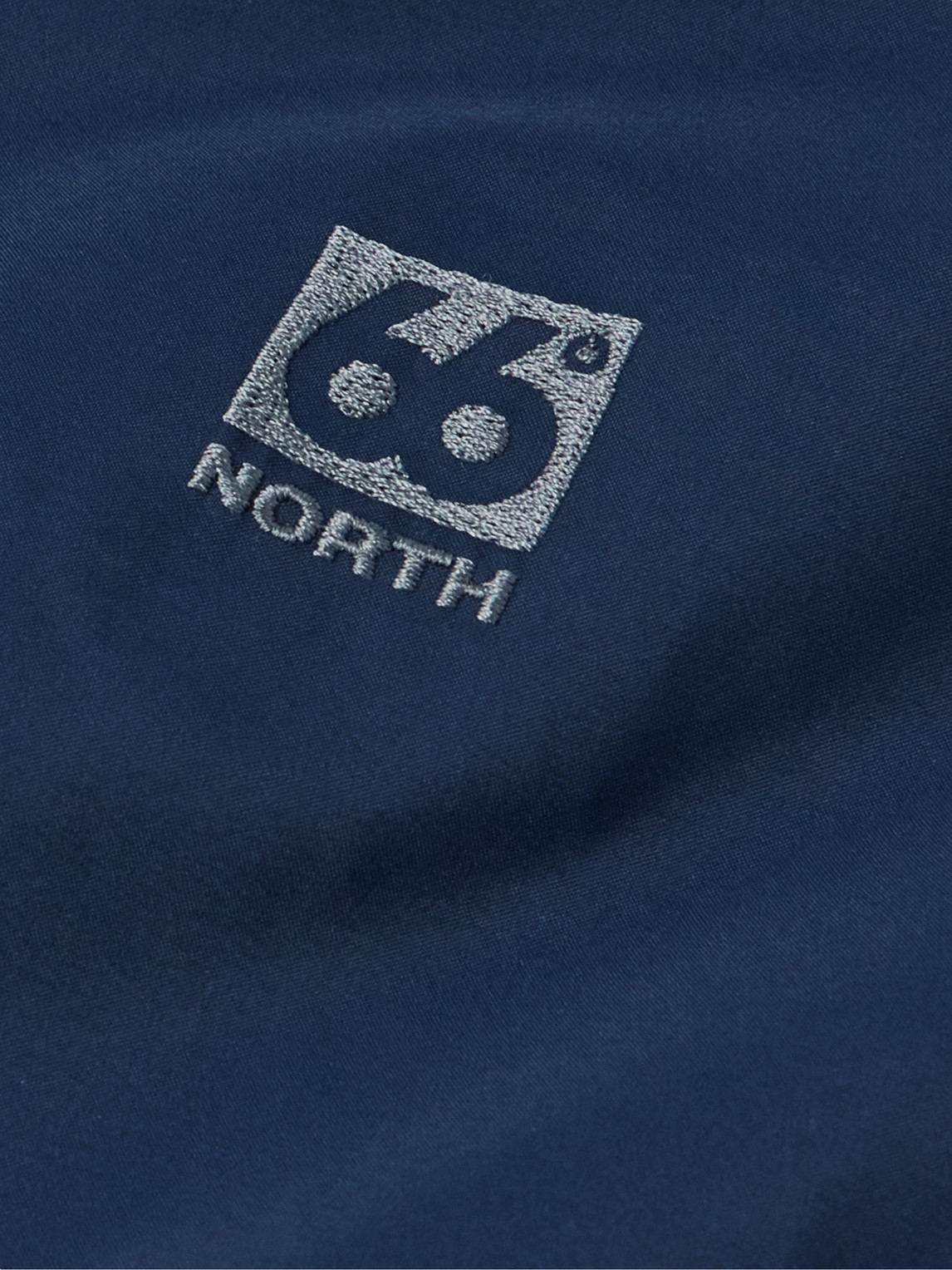 Shop 66 North Viðey Logo-embroidered Gore-tex® Hooded Jacket In Blue