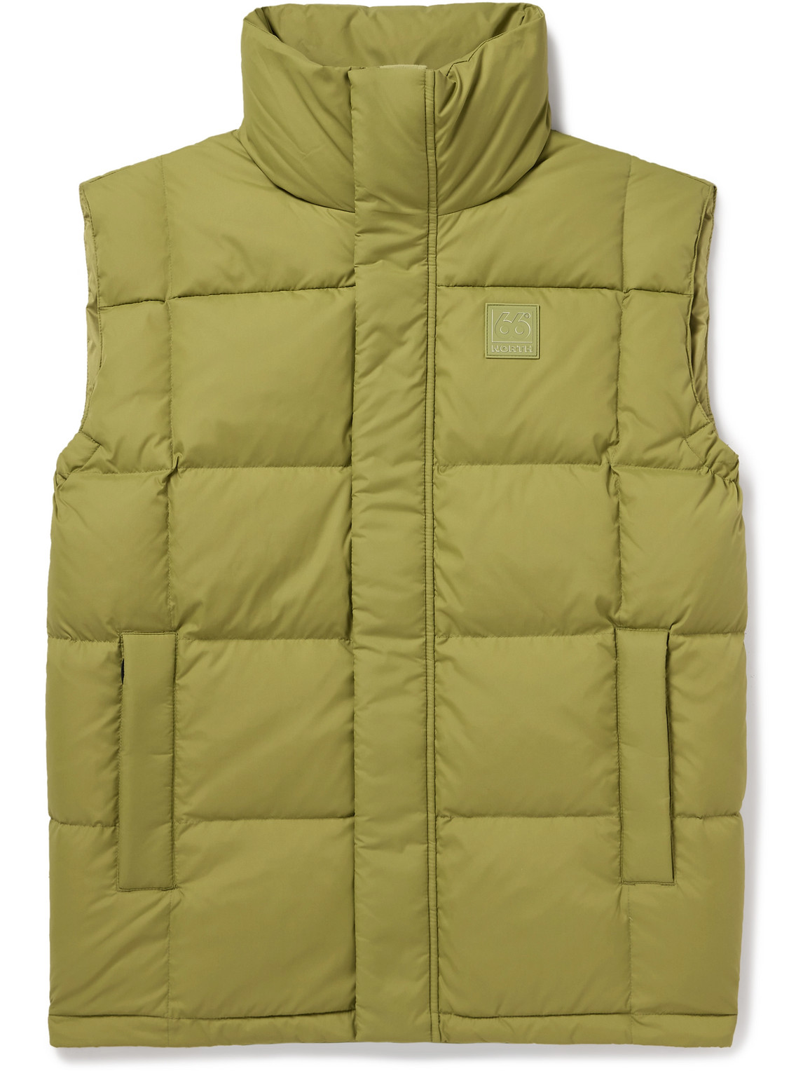 66 North Dyngja Logo-Appliquéd Quilted Recycled-Shell Down Gilet