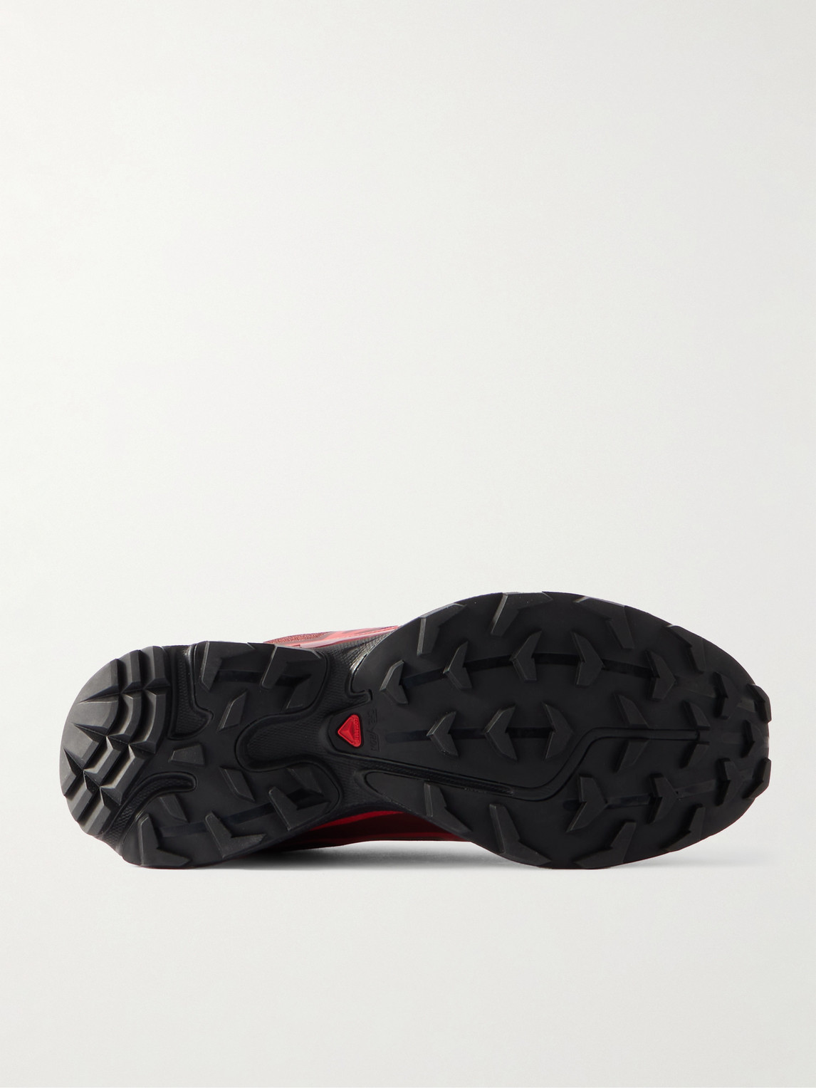 SALOMON XT-6 RUBBER-TRIMMED MESH SNEAKERS