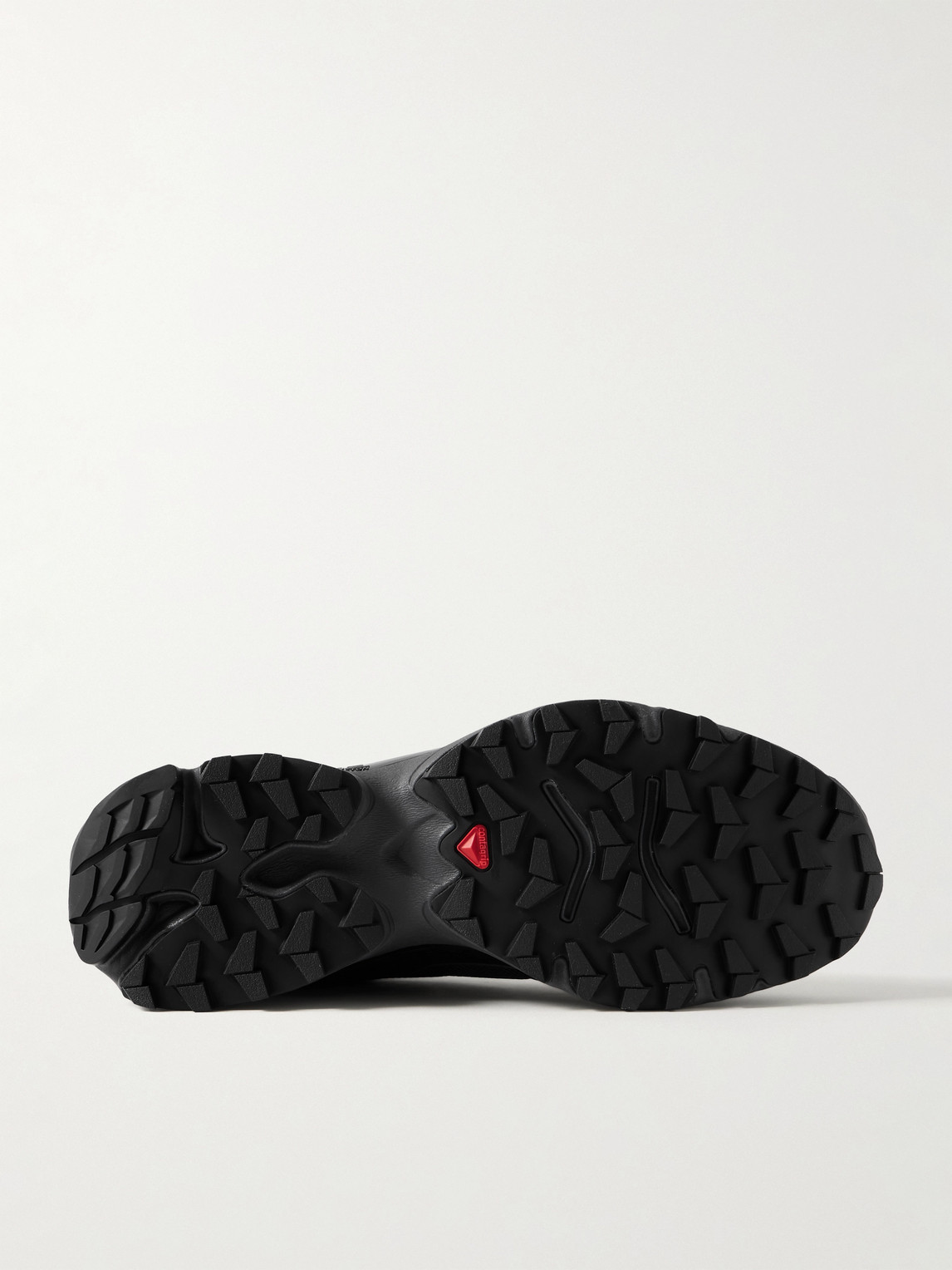 Salomon Xt-slate Rubber-trimmed Mesh Sneakers In Black