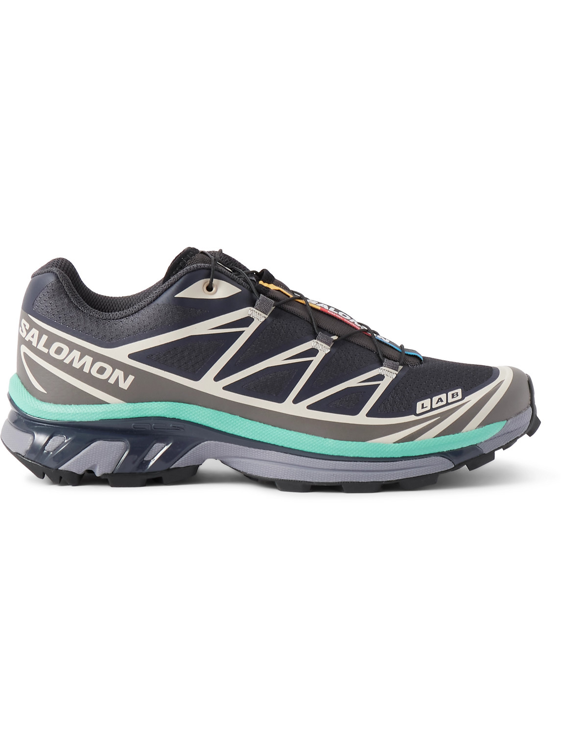Salomon Xt-6 Panelled Sneakers In Gray