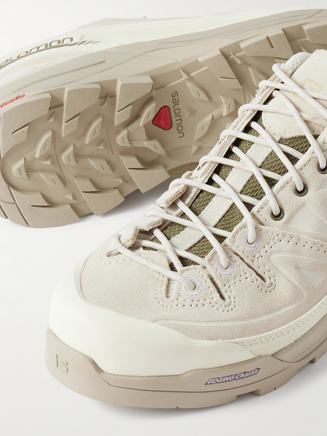 SALOMON X-ALP LTR MESH AND SUEDE SNEAKERS