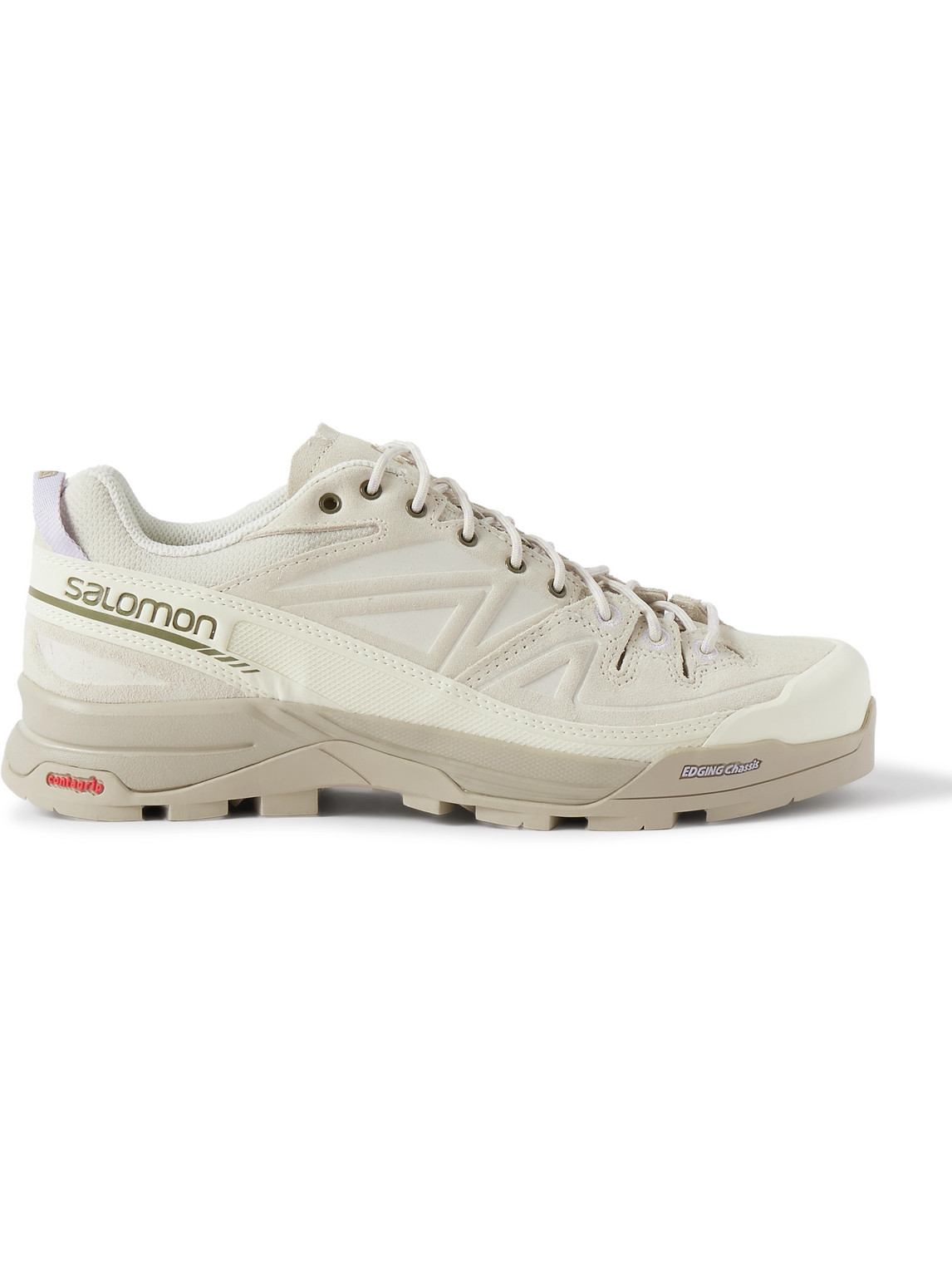 Shop Salomon X-alp Ltr Mesh And Suede Sneakers In White