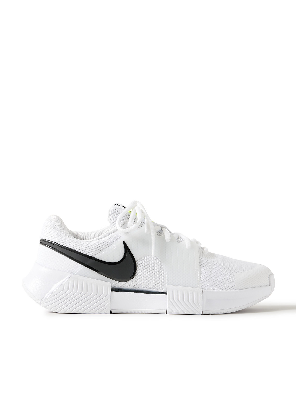 Nike Zoom Gp Challenge 1 Rubber-trimmed Mesh Tennis Sneakers In White