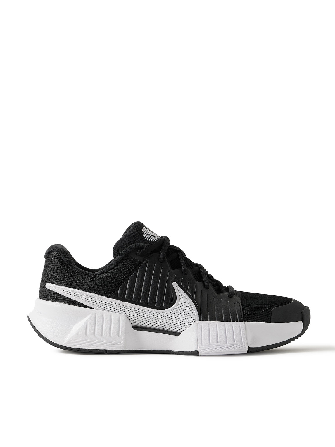 Nike Tennis - GP Challenge Pro Rubber-Trimmed Faux Leather and Mesh Sneakers - Men - Black - US 8