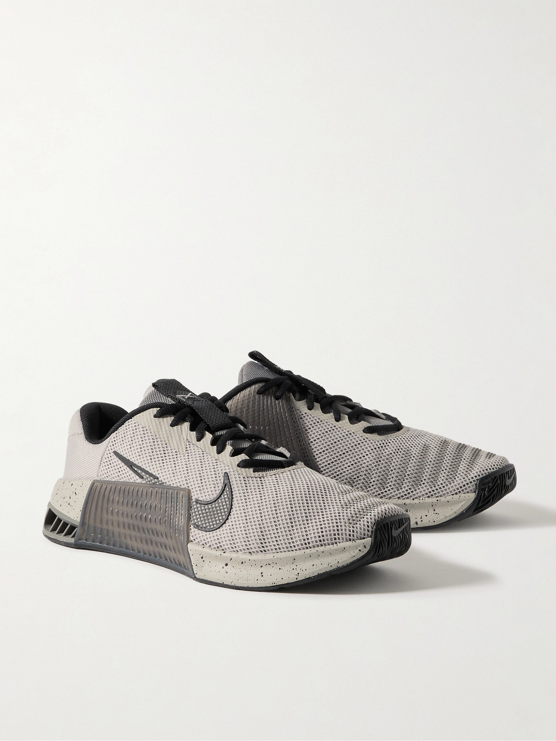 Shop Nike Metcon 9 Rubber-trimmed Mesh Sneakers In Gray