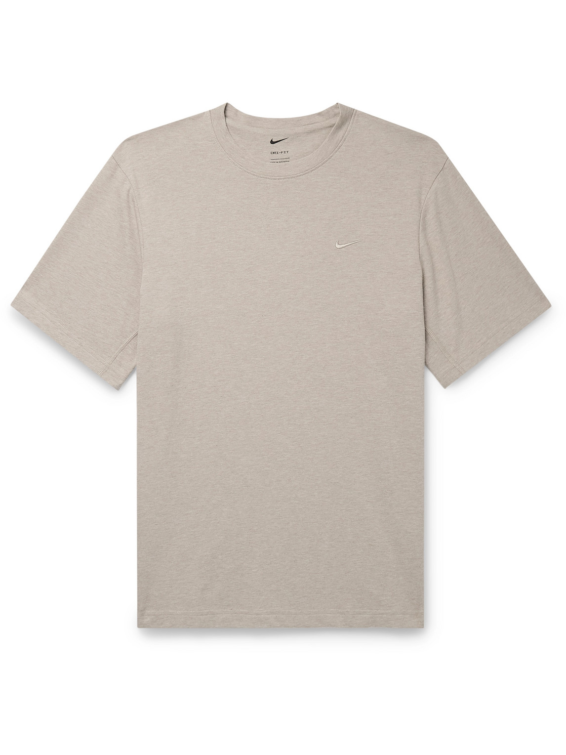 Nike Training - Primary Logo-Embroidered Cotton-Blend Dri-FIT T-Shirt - Men - Neutrals - XXL