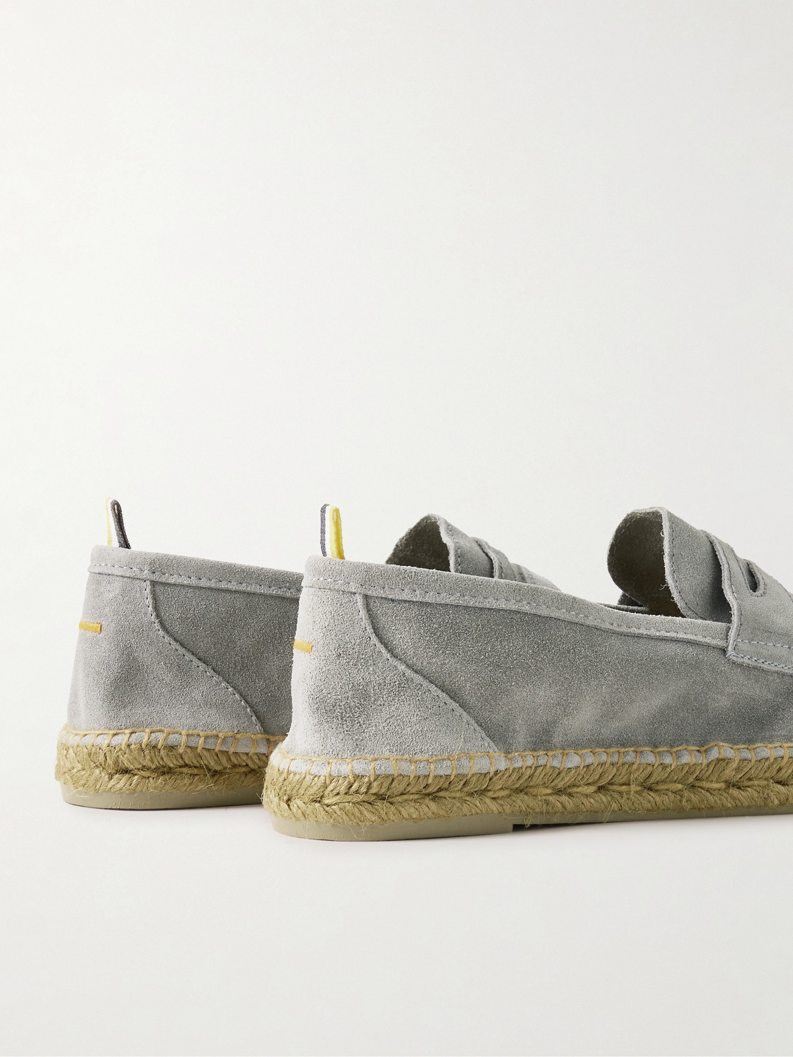 Shop Castaã±er Nacho Suede Espadrilles In Gray