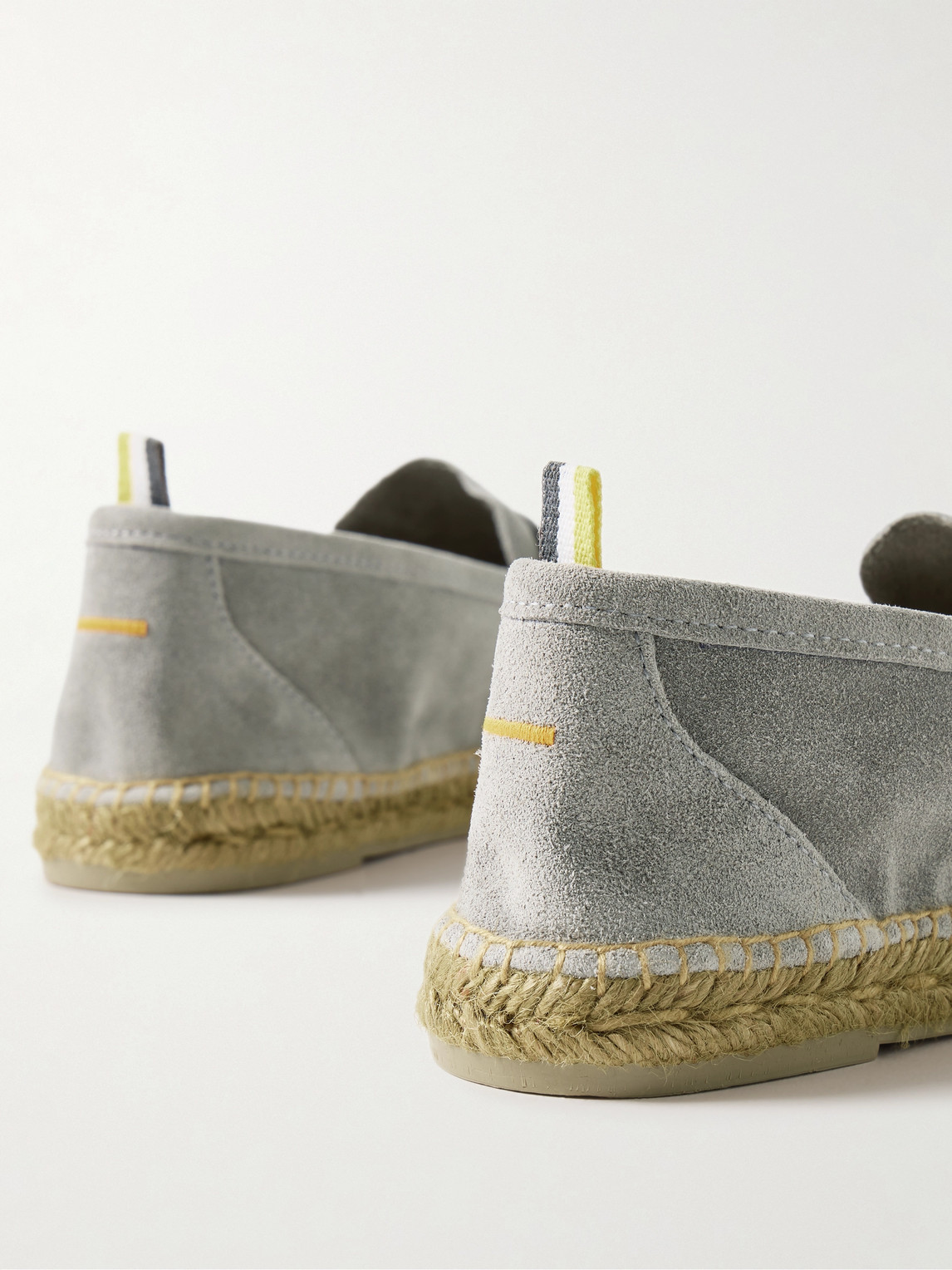 Shop Castaã±er Nacho Suede Espadrilles In Gray