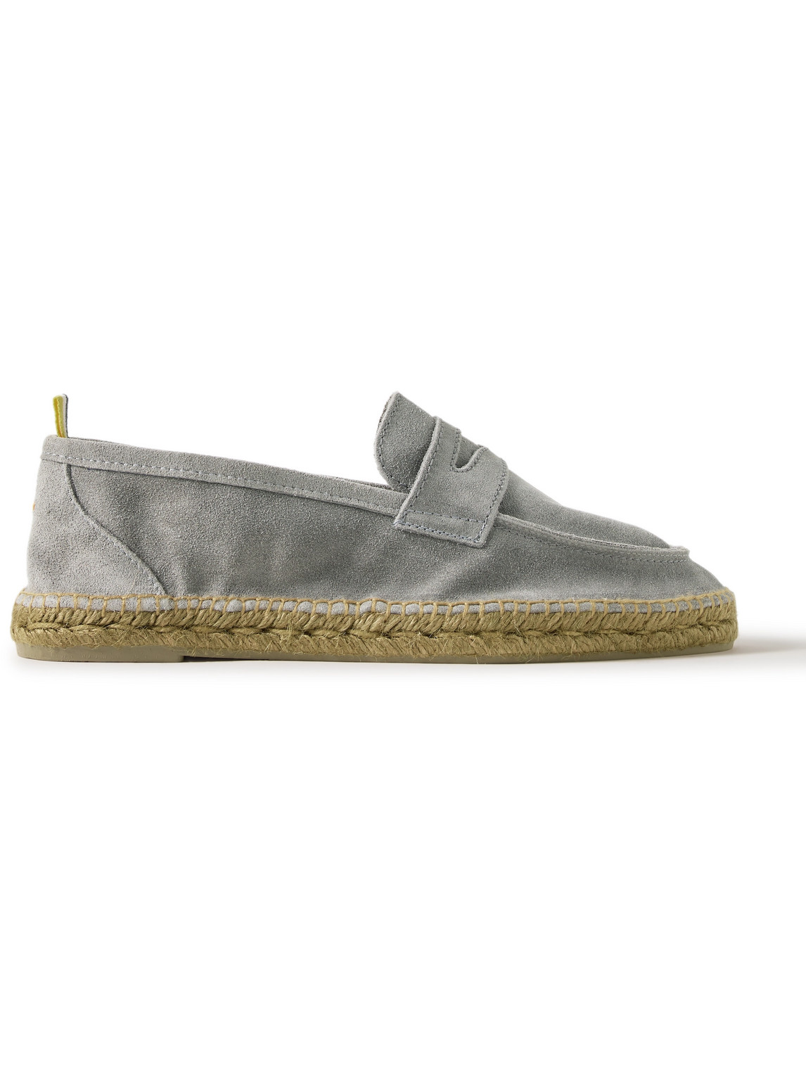 Shop Castaã±er Nacho Suede Espadrilles In Gray