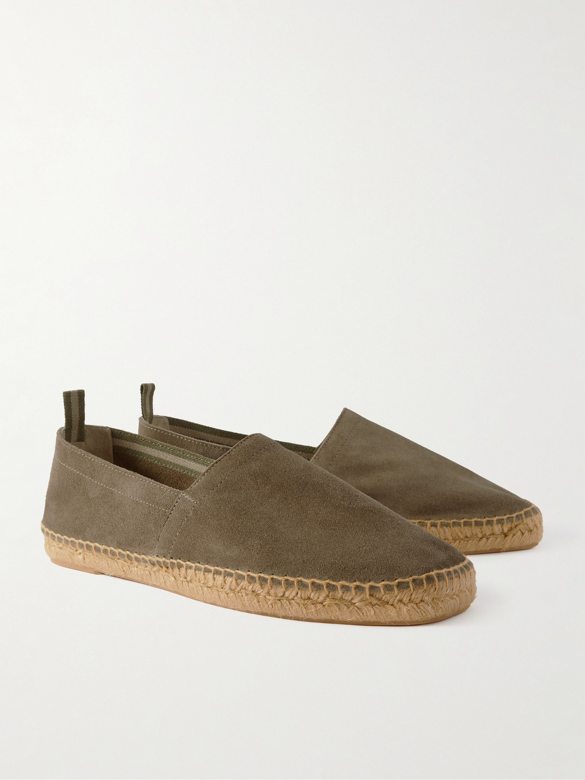 Shop Castaã±er Pablo Suede Espadrilles In Brown