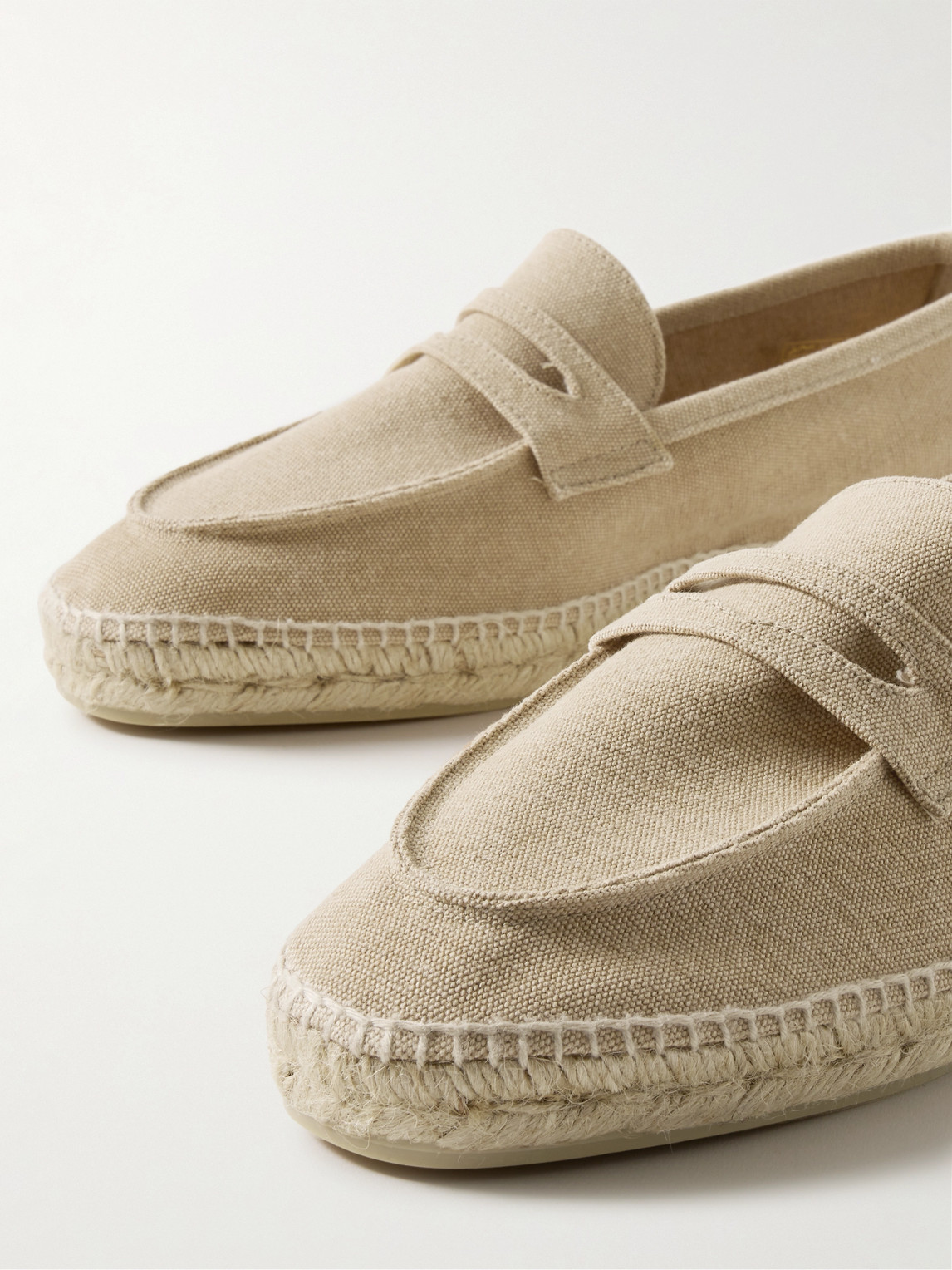 Shop Castaã±er Nacho Canvas Espadrilles In Neutrals