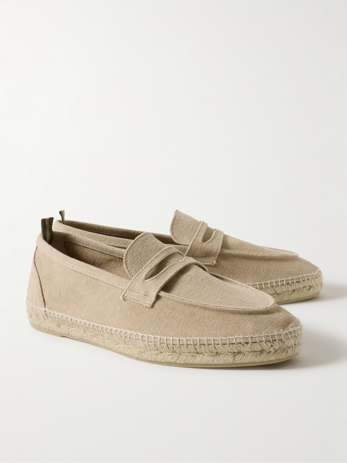 Shop Castaã±er Nacho Canvas Espadrilles In Neutrals