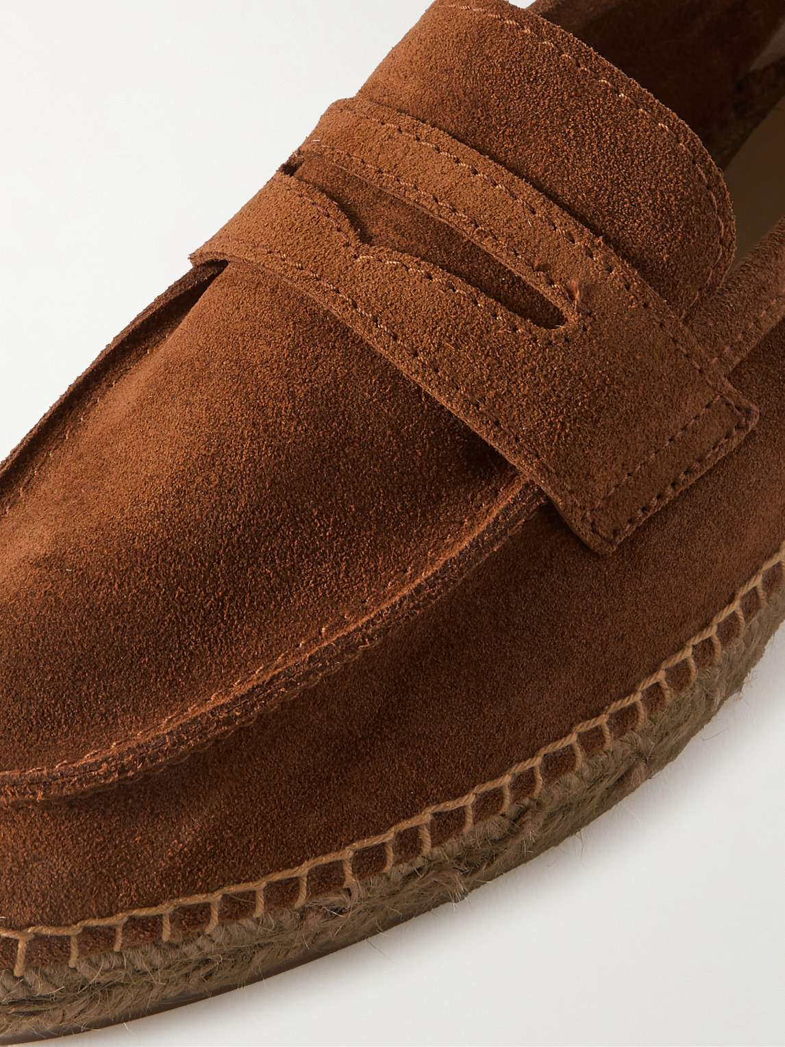 Shop Castaã±er Nacho Suede Espadrilles In Brown