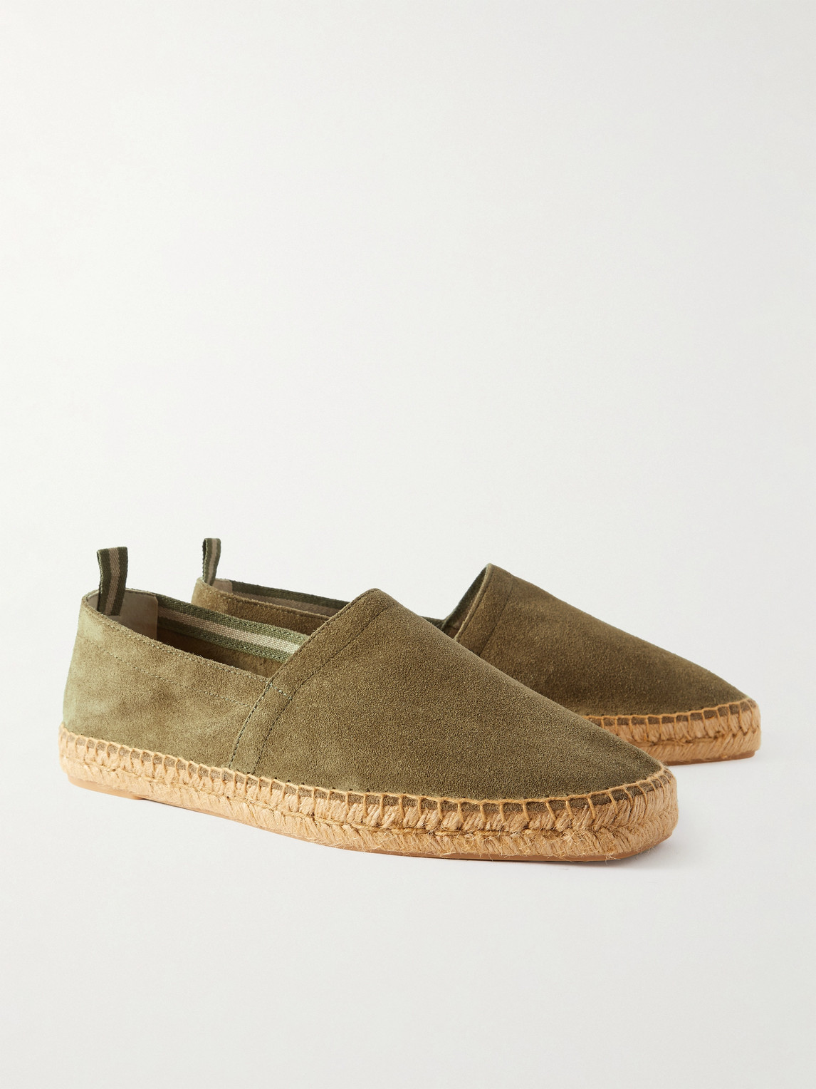 Castaã±er Pablo Suede Espadrilles In Green