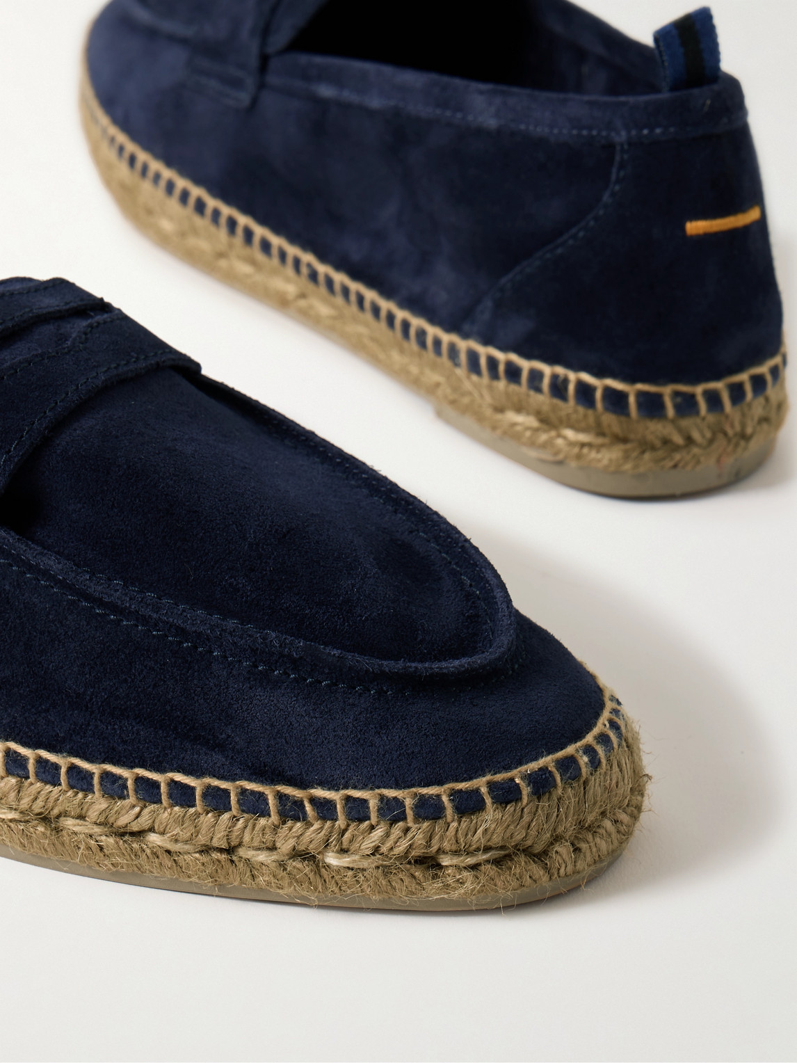 Shop Castaã±er Nacho Suede Espadrilles In Blue