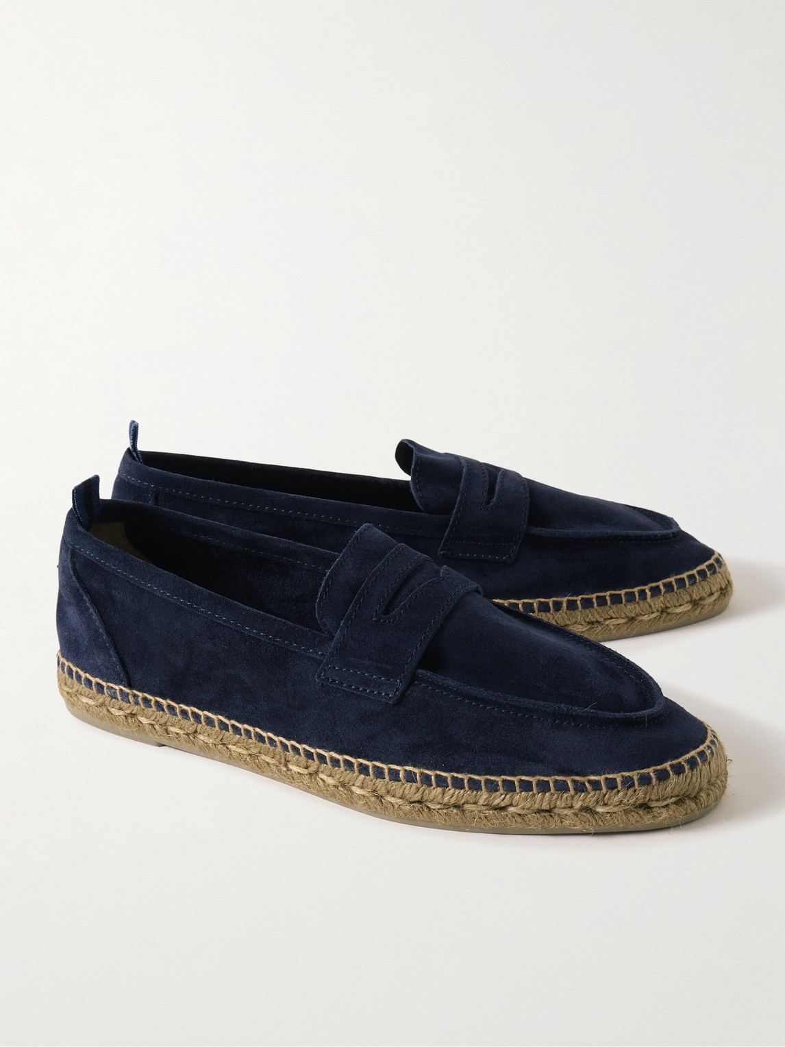 Shop Castaã±er Nacho Suede Espadrilles In Blue