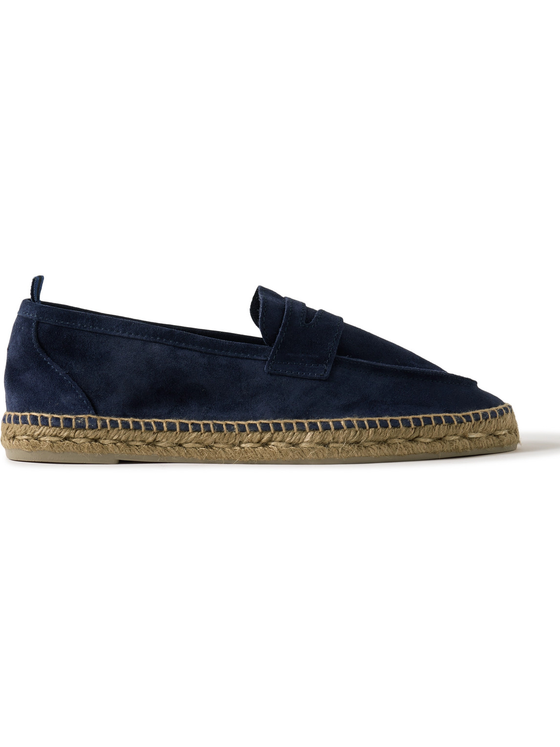 Shop Castaã±er Nacho Suede Espadrilles In Blue