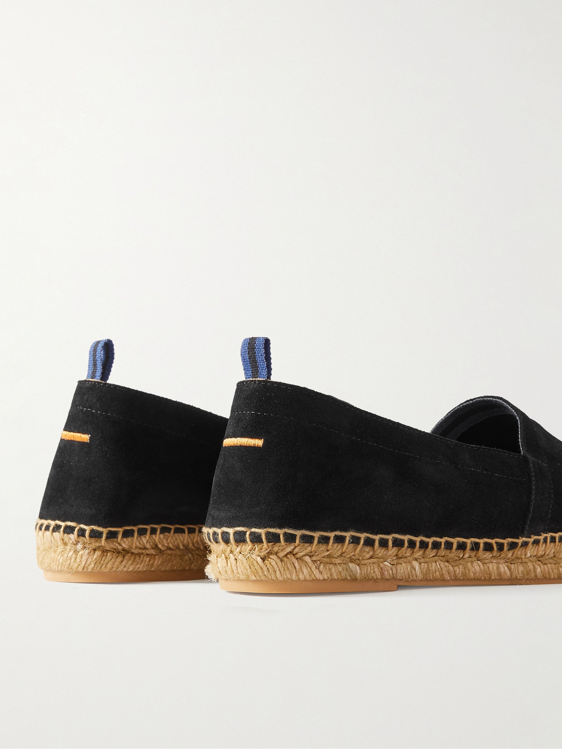 Shop Castaã±er Pablo Suede Espadrilles In Black