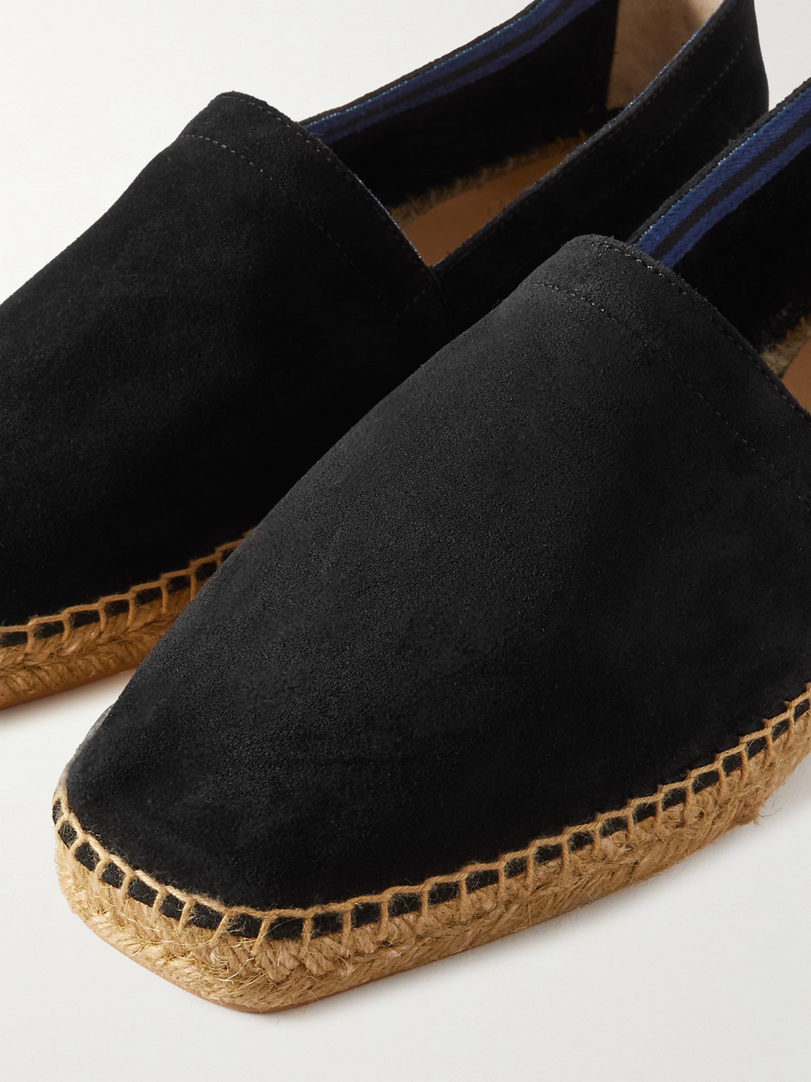 Shop Castaã±er Pablo Suede Espadrilles In Black