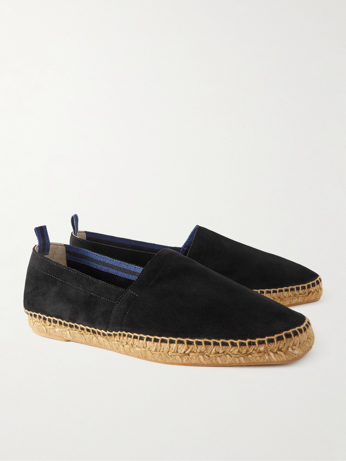 Shop Castaã±er Pablo Suede Espadrilles In Black