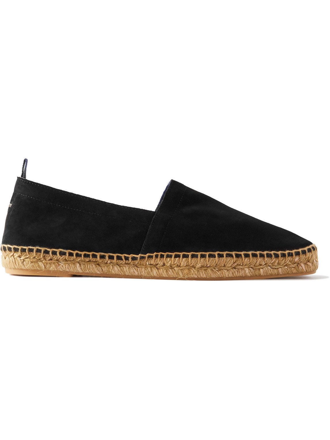 Shop Castaã±er Pablo Suede Espadrilles In Black