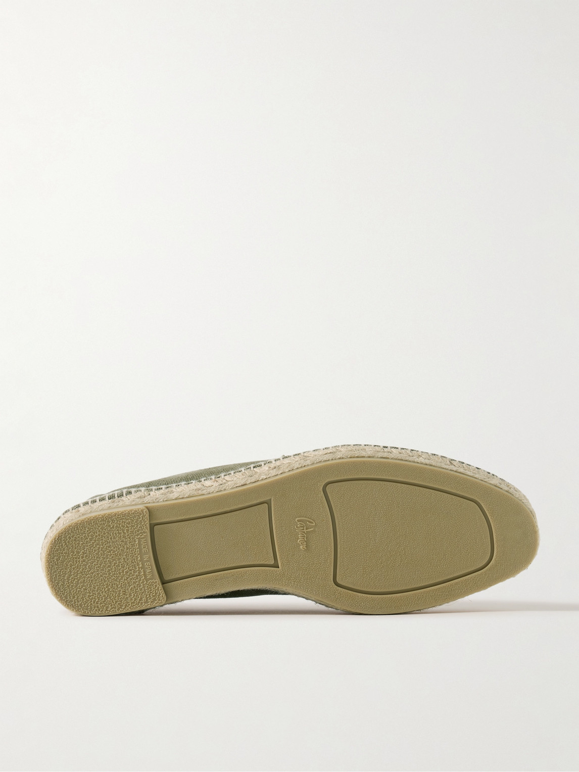 Shop Castaã±er Nacho Canvas Espadrilles In Green