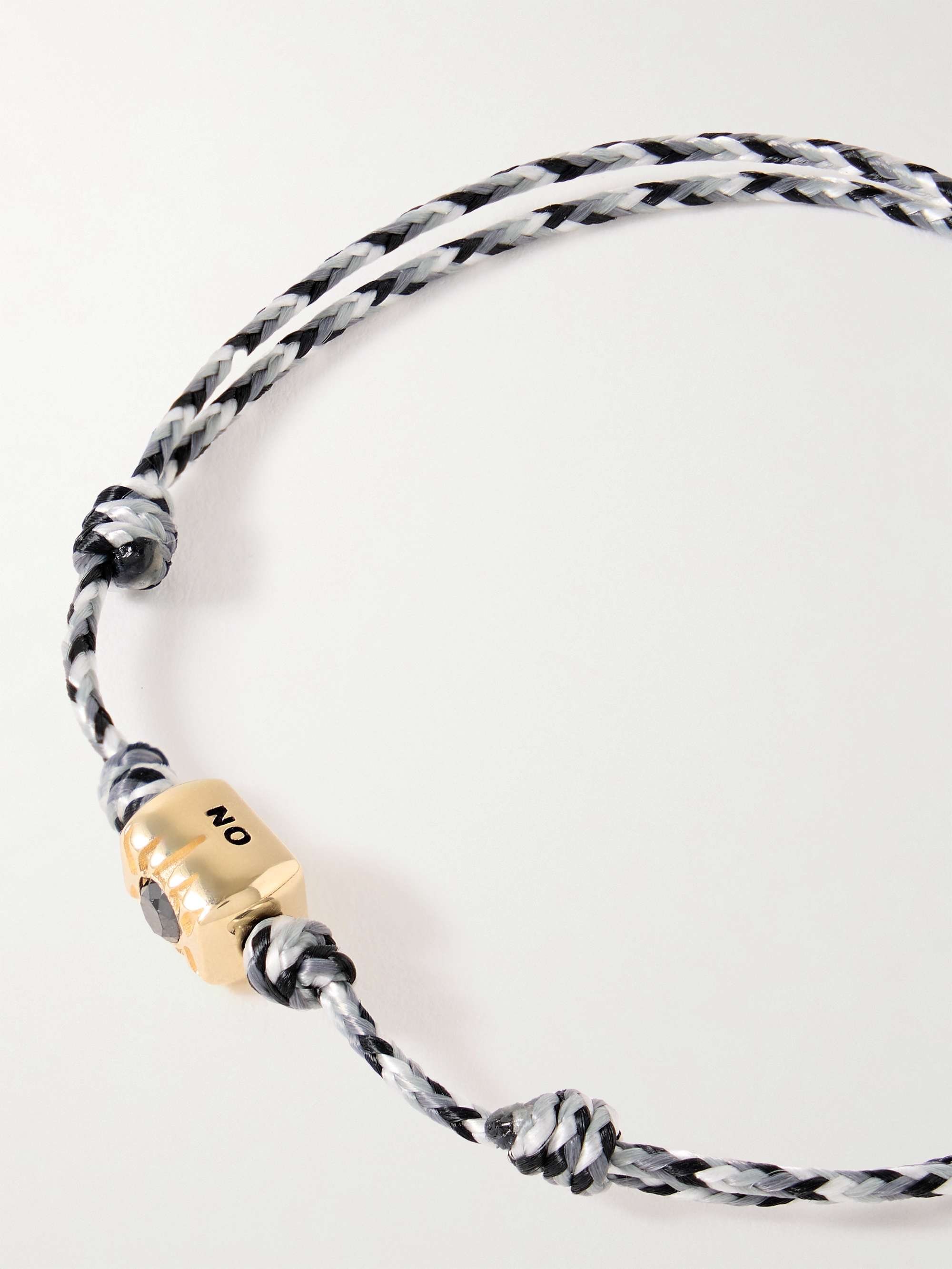 Luis Morais Red Chord Lapis and Tiger's Eye Collar Charm