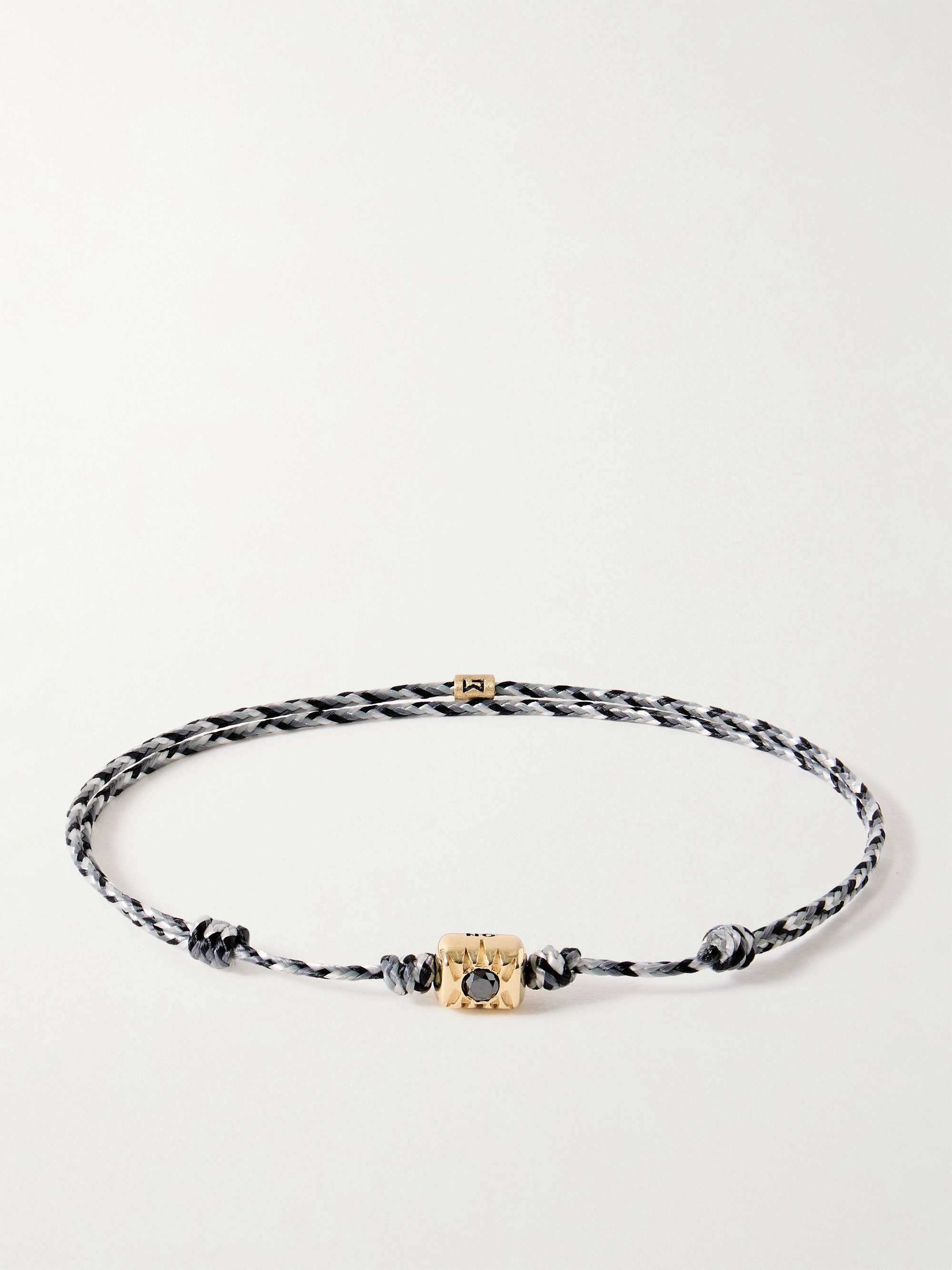 Luis Morais Red Chord Lapis and Tiger's Eye Collar Charm