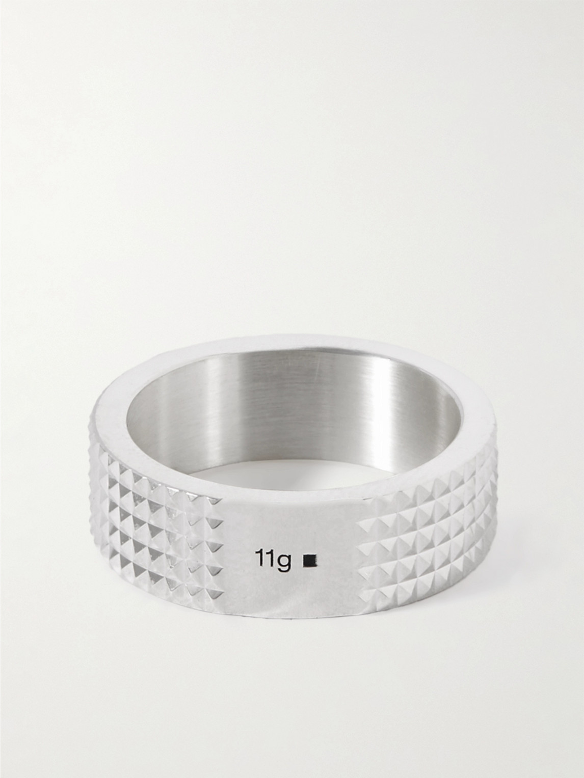 Le Gramme Le 11g Pyramid Sterling Silver Ring In Silver