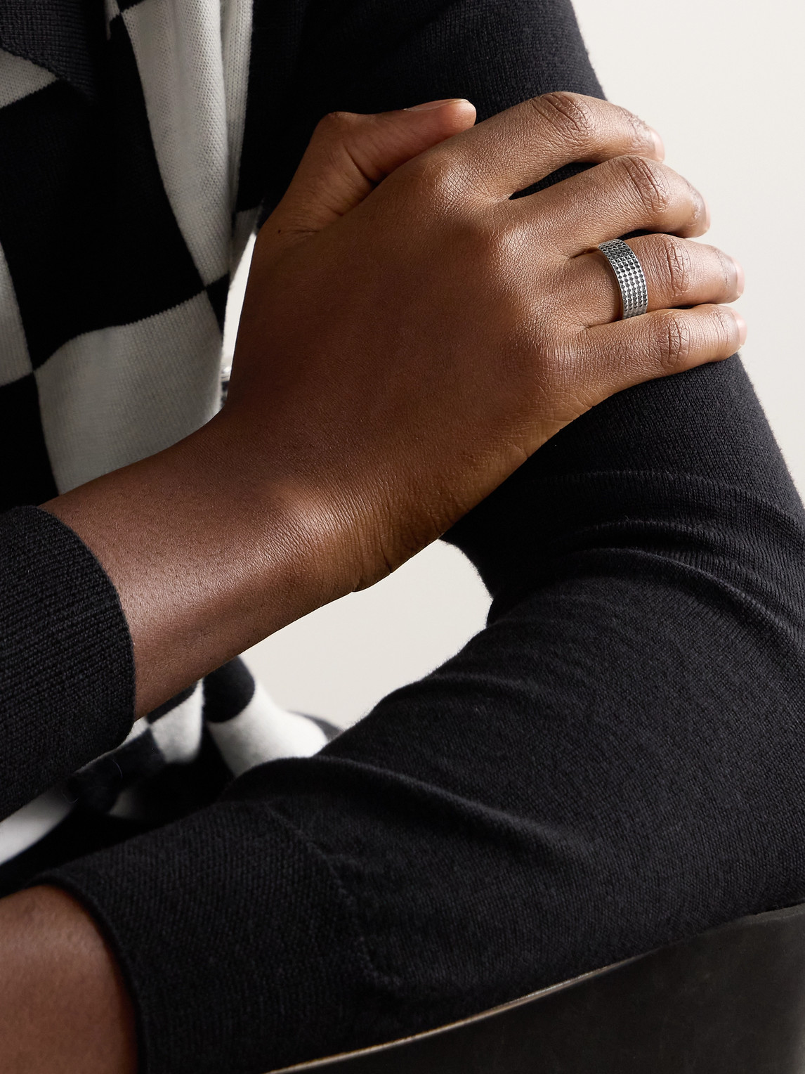 Le Gramme Le 11g Pyramid Sterling Silver Ring In Silver