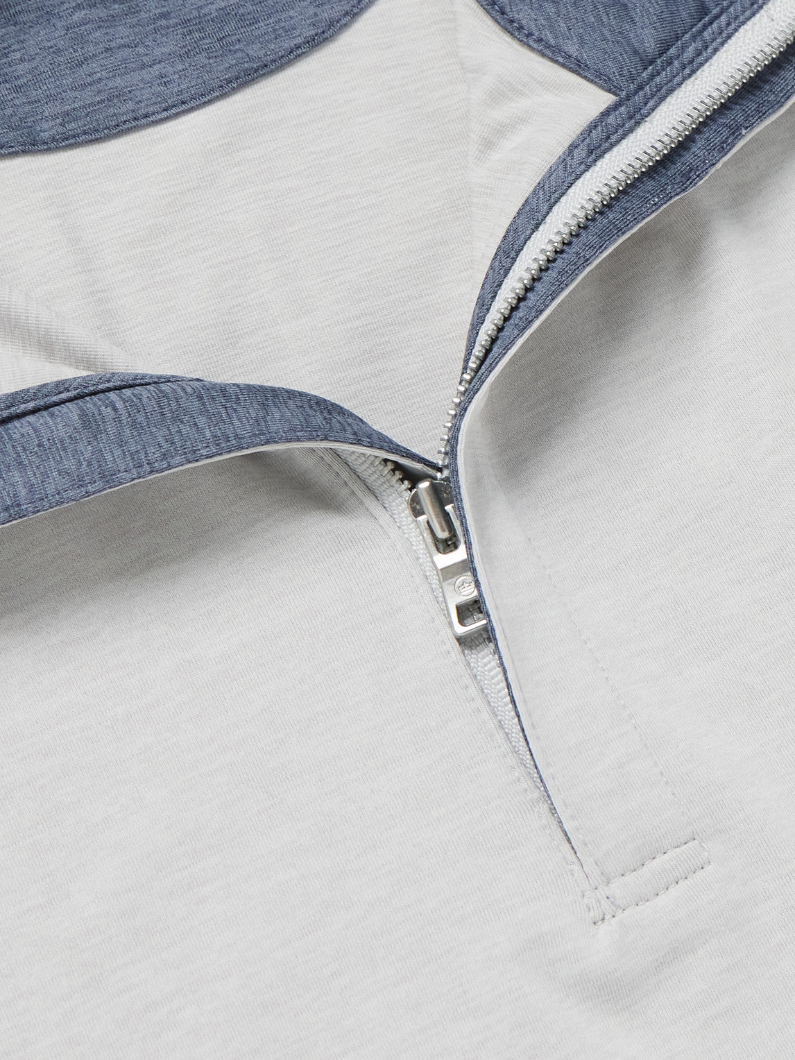 Peter Millar Stealth Performance Tech-jersey Half-zip Golf Top In Gray